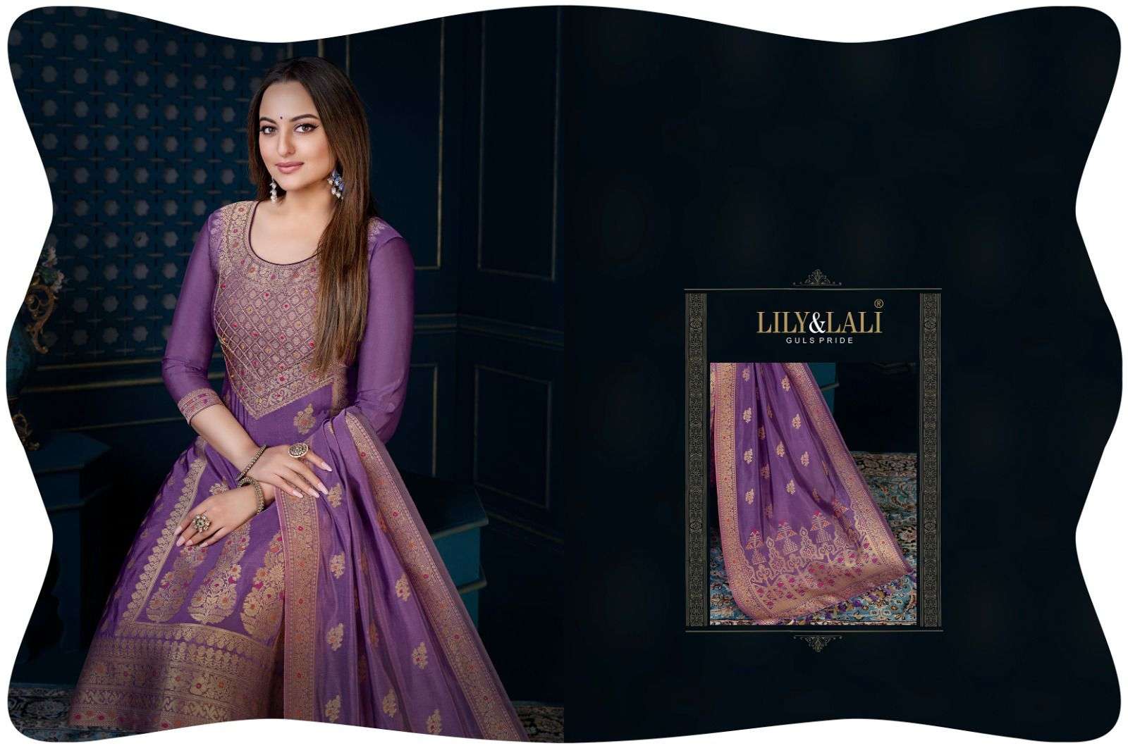 LILY & LALI SILK KARI-3 Organza Jacquard Kurti Wholesale catalog