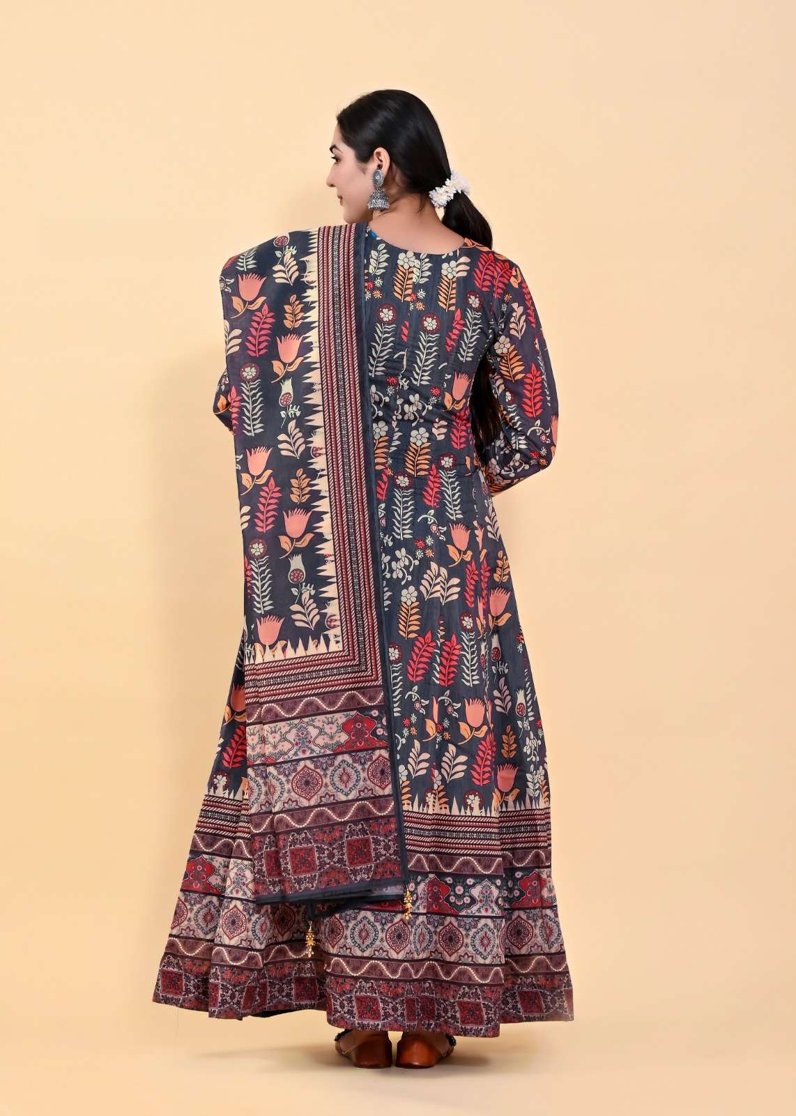 Lucaya Vol 7 Kalamkari Anarkali Readymade Gown With Dupatta Wholesale catalog