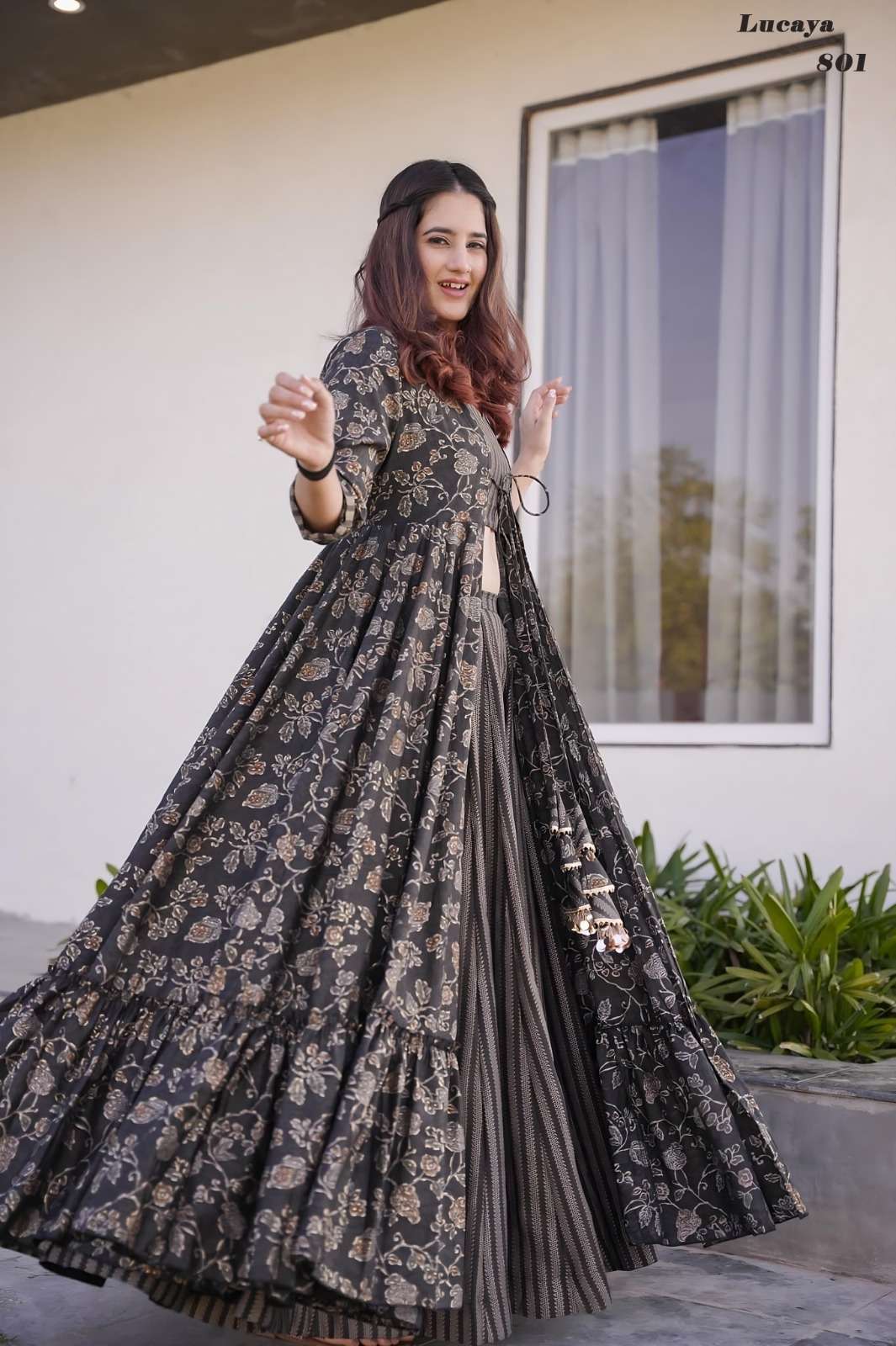 Master Zoya Fancy Print Nayra Cut Top Bottom Dupatta Set New Designs