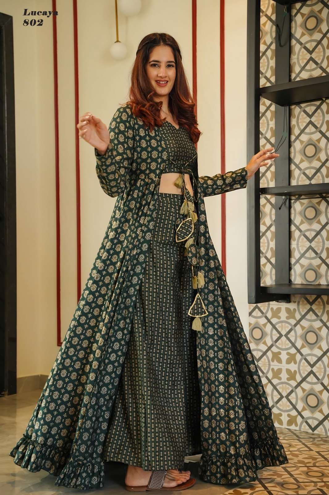Lucaya Vol 8 Universal Ethenic Designer Kurti Wholesaler Indo-Western Crop Top Wholesale catalog