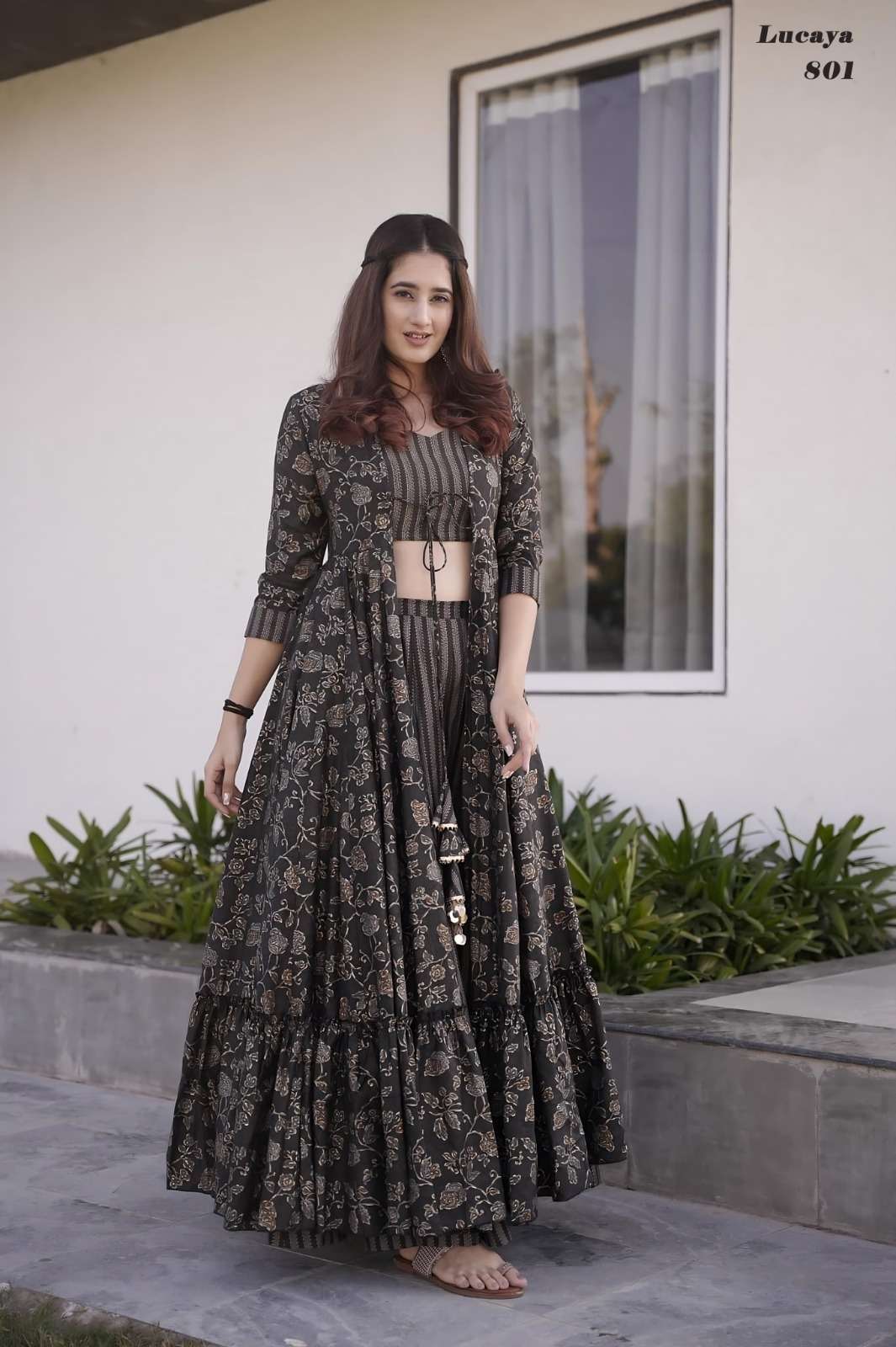 Lucaya Vol 8 Universal Ethenic Designer Kurti Wholesaler Indo-Western Crop Top Wholesale catalog