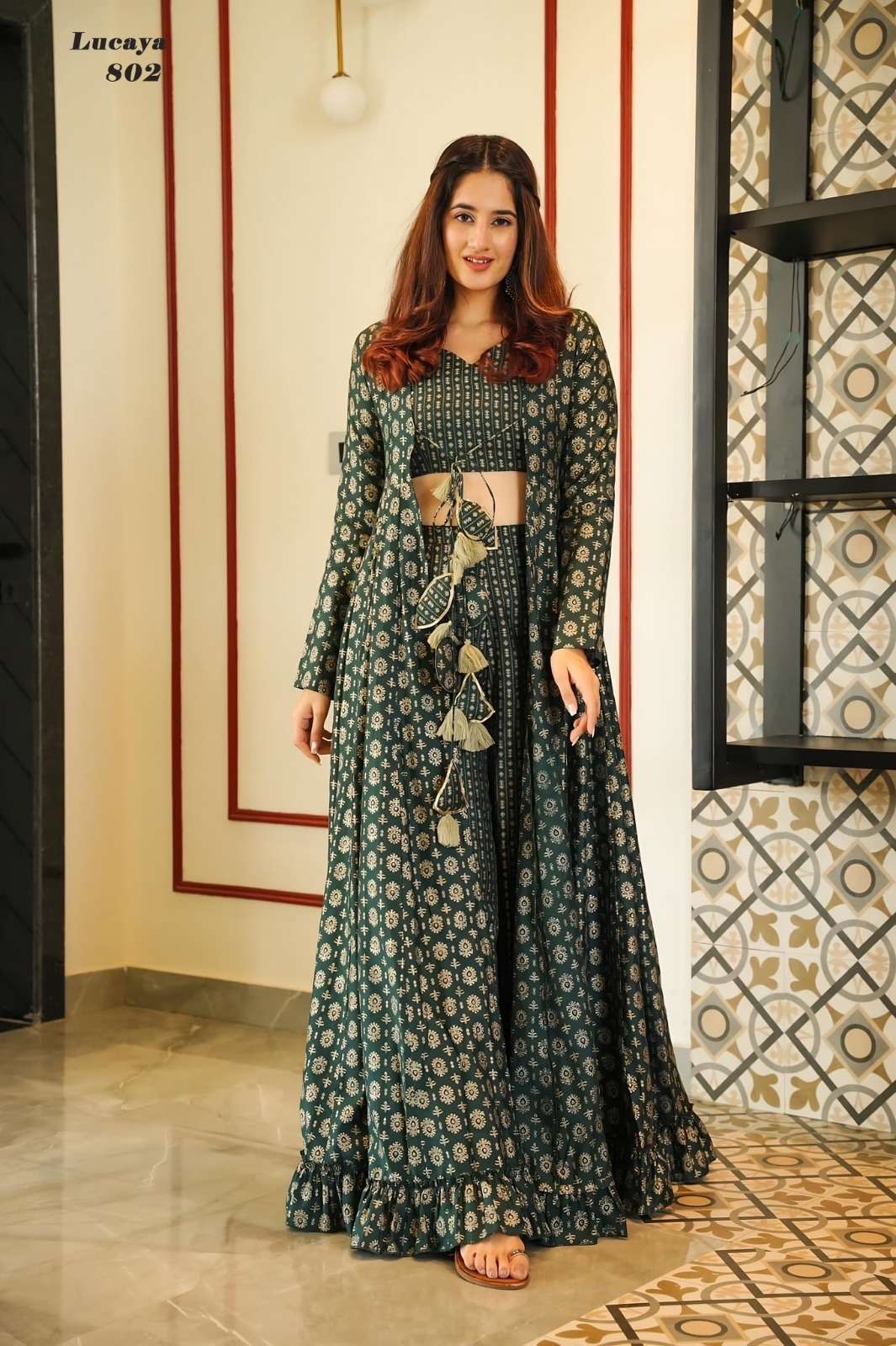 Lucaya Vol 8 Universal Ethenic Designer Kurti Wholesaler Indo-Western Crop Top Wholesale catalog