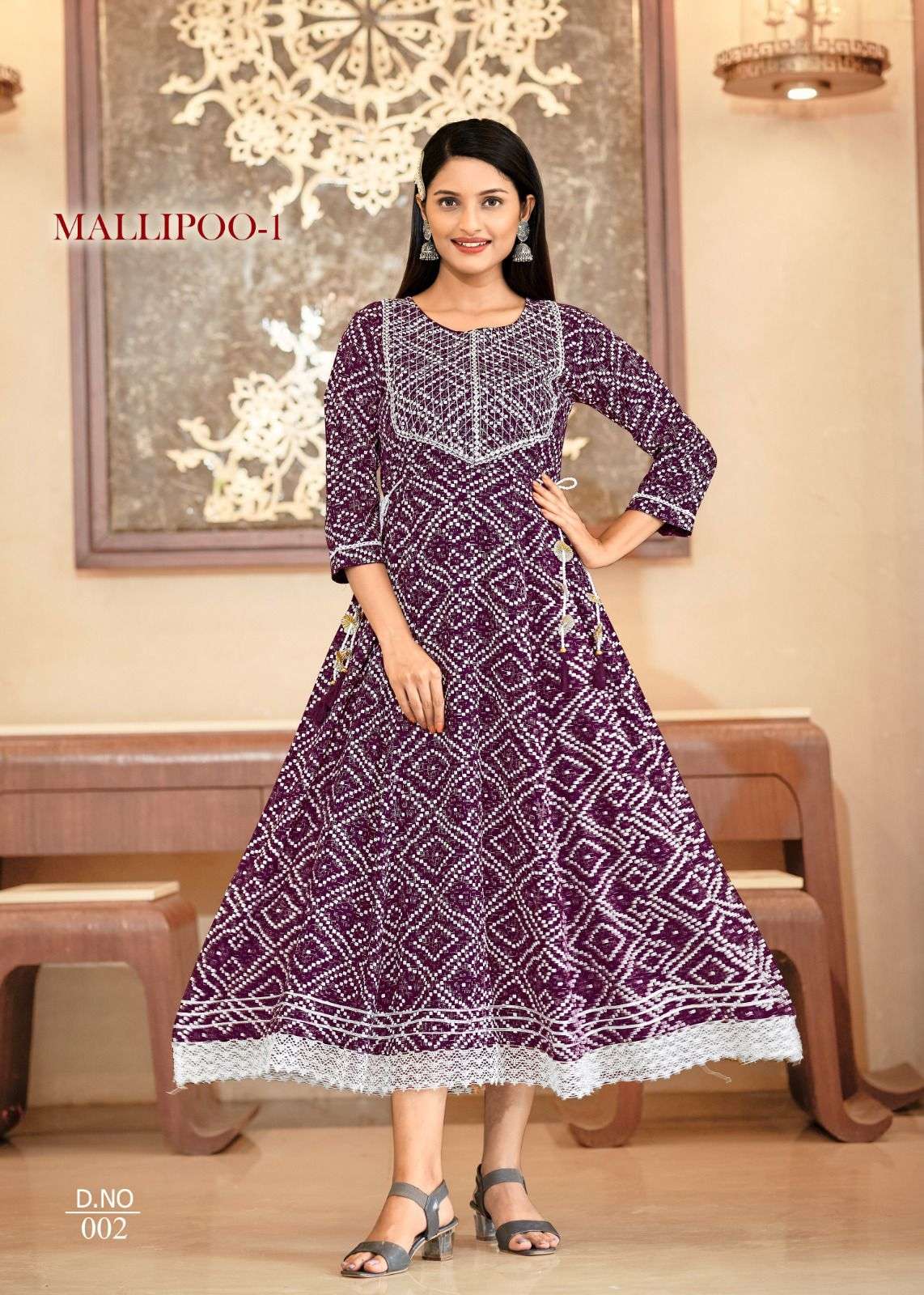 MALLIPOO-1 HEAVY RAYON GOLD KHADI PRINT Kurti Wholesale catalog