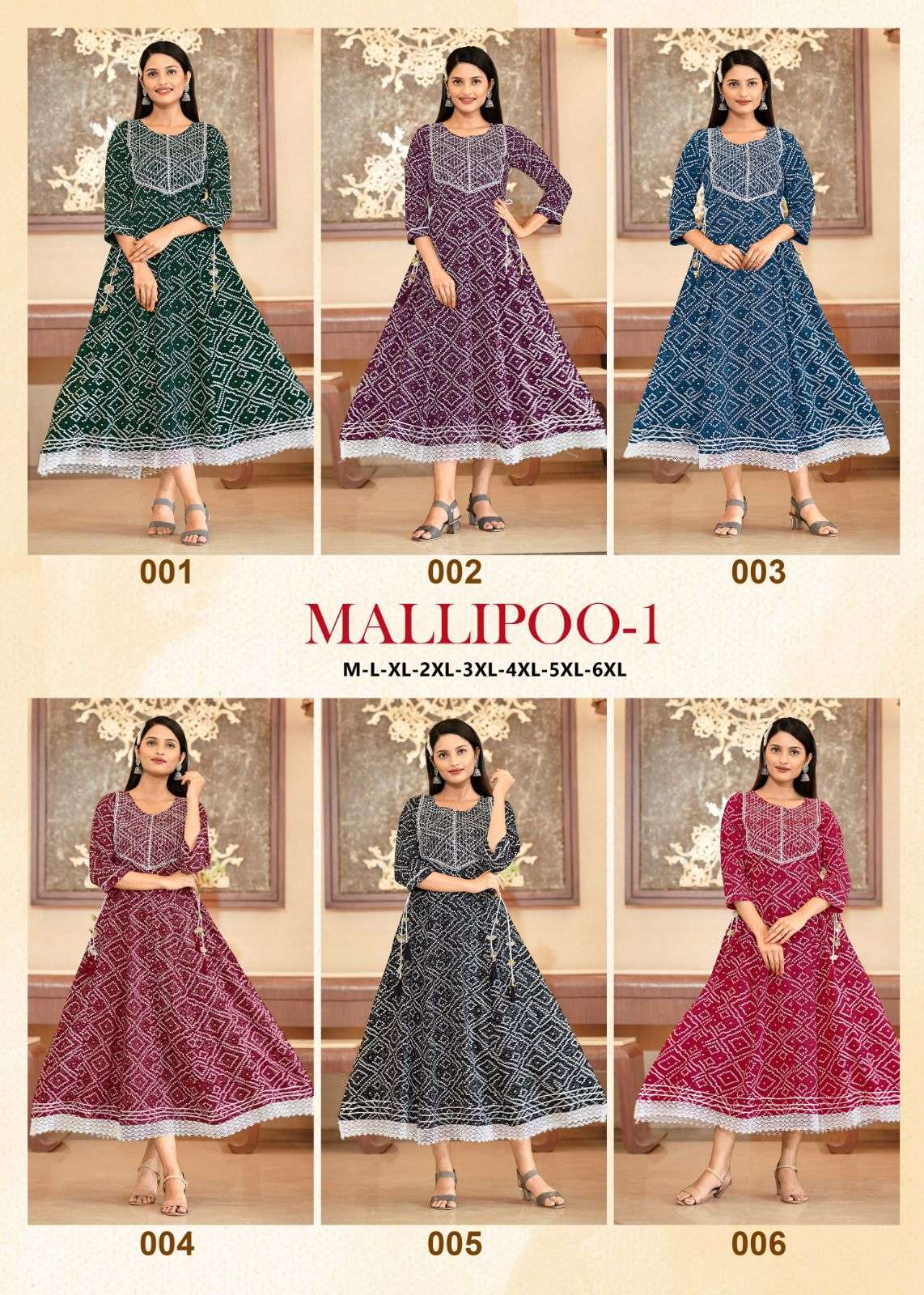 MALLIPOO-1 HEAVY RAYON GOLD KHADI PRINT Kurti Wholesale catalog