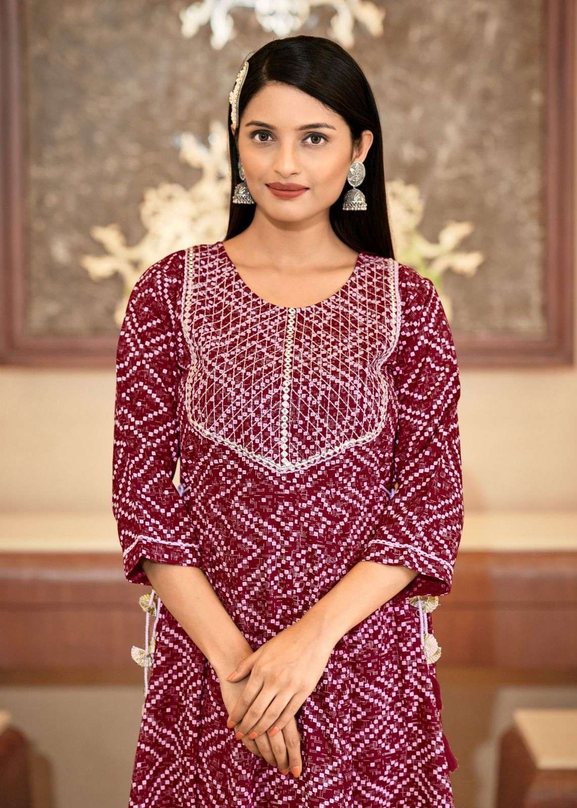 MALLIPOO-1 HEAVY RAYON GOLD KHADI PRINT Kurti Wholesale catalog