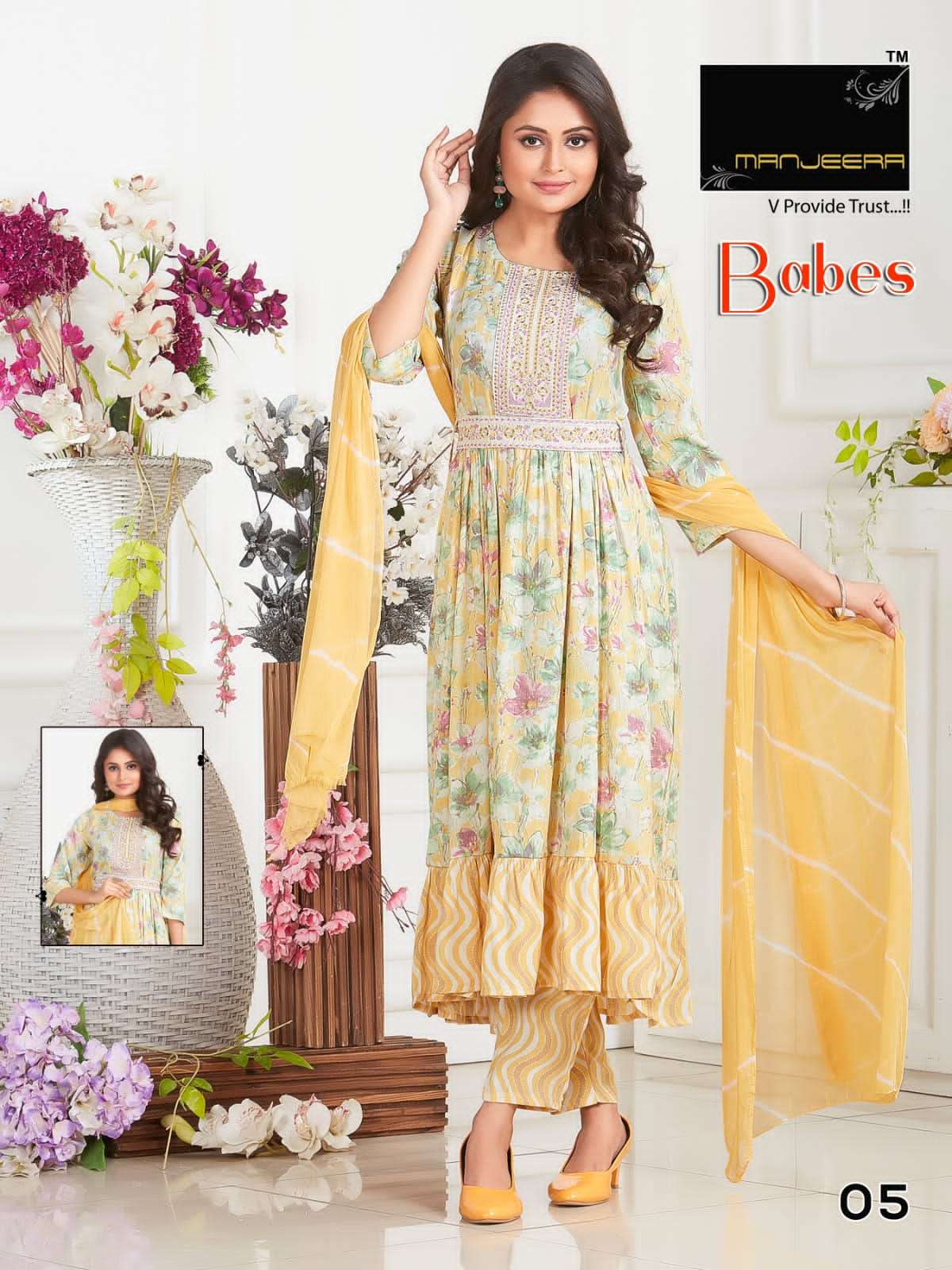MANJEERA  BABES Capsule Print Kurti Wholesale catalog