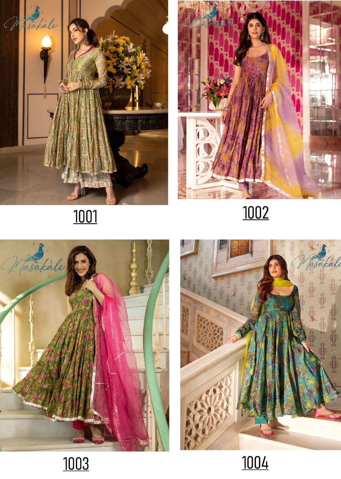 MASAKALI VOL 01  Gown Kurti Wholesale catalog