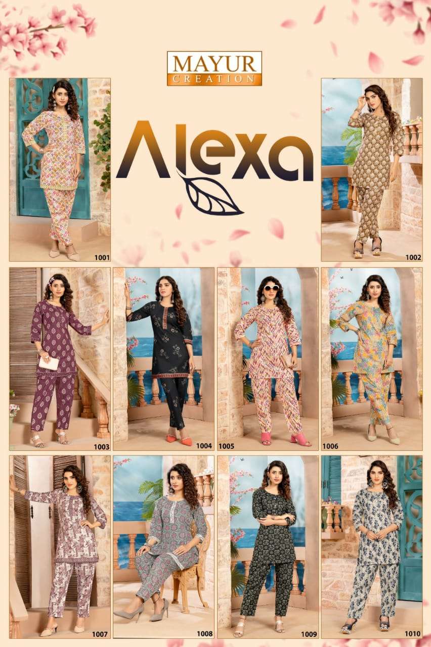 MAYUR CREATION ALEXA VOL-01 codset Kurti Wholesale catalog