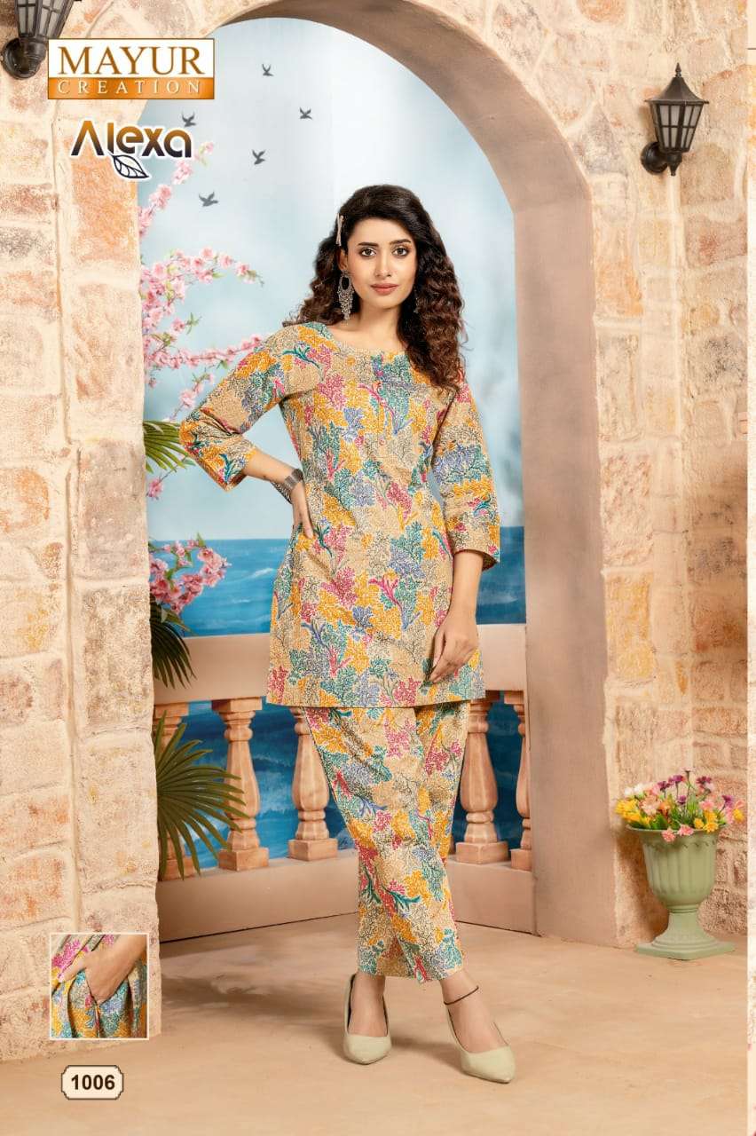 MAYUR CREATION ALEXA VOL-01 codset Kurti Wholesale catalog
