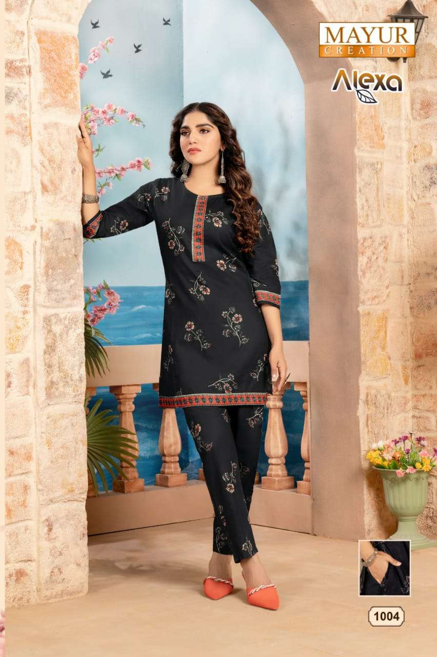 MAYUR CREATION ALEXA VOL-01 codset Kurti Wholesale catalog