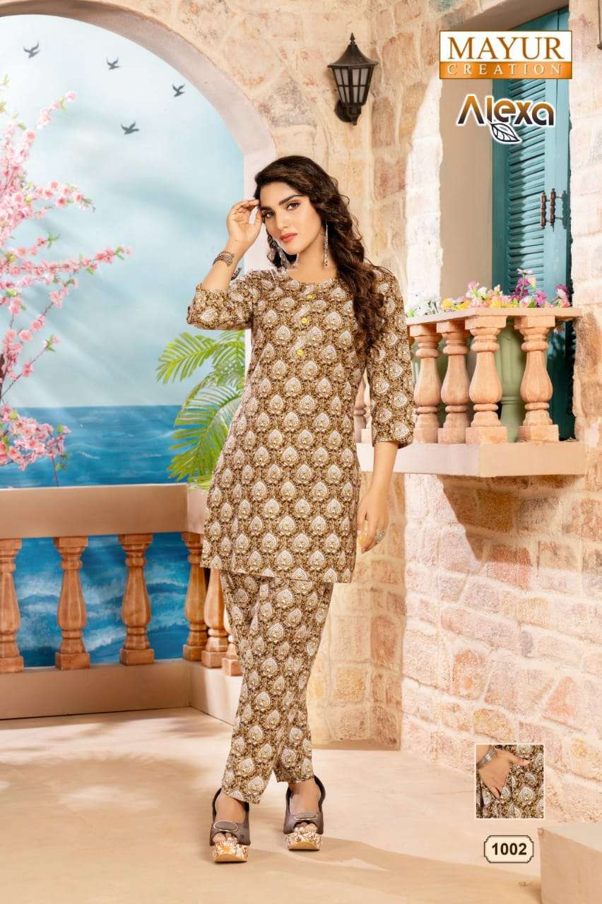 MAYUR CREATION ALEXA VOL-01 codset Kurti Wholesale catalog