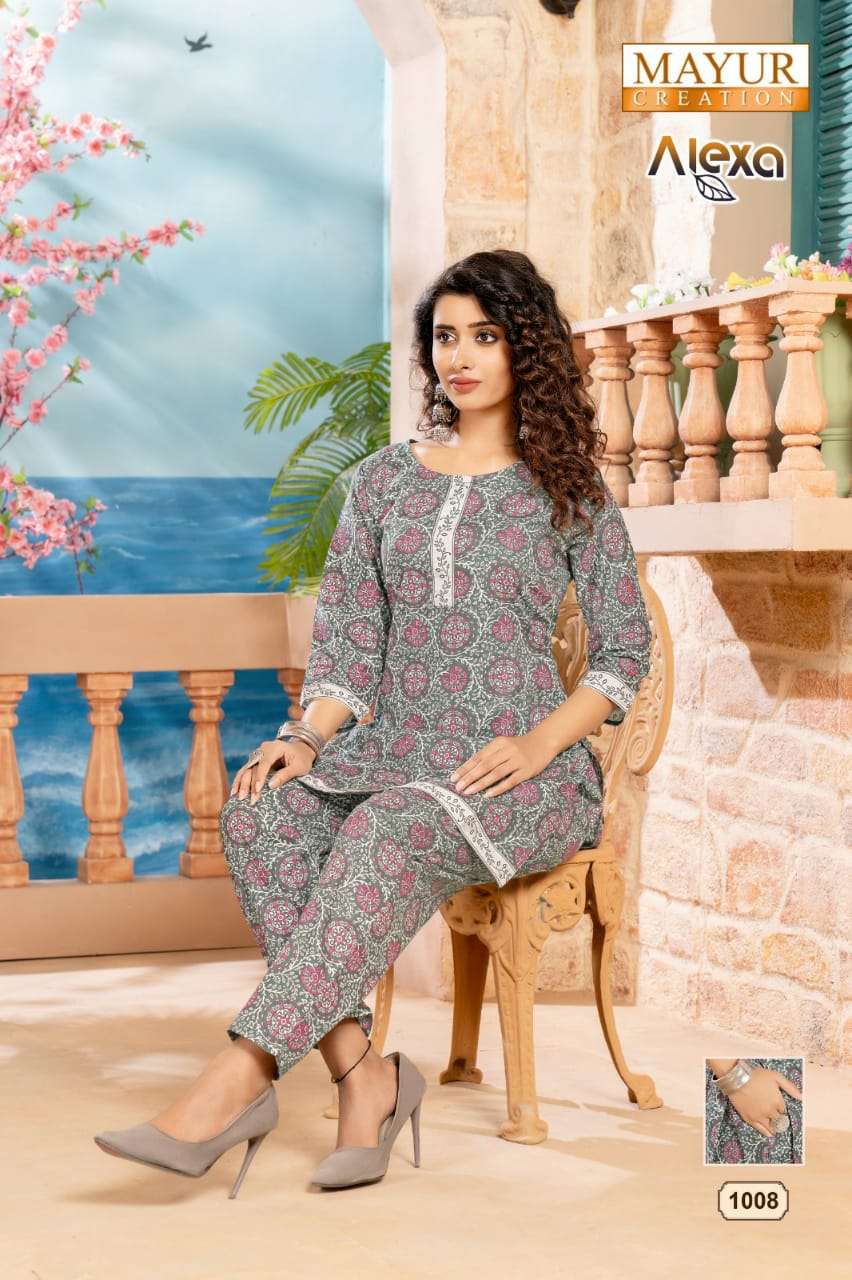 MAYUR CREATION ALEXA VOL-01 codset Kurti Wholesale catalog