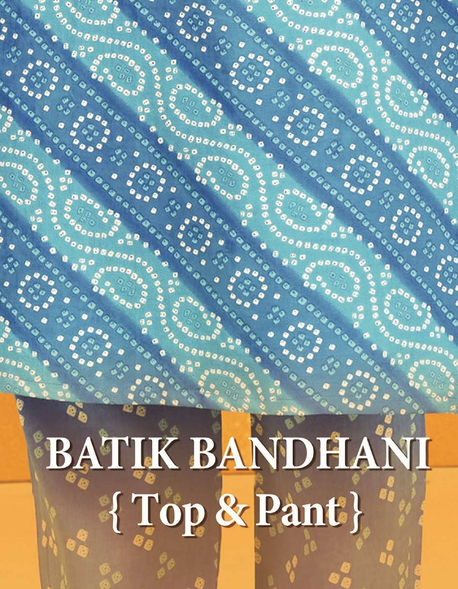 MCM LifeStyle Batik Bandhni Special – Kurti Pant With Dupatta