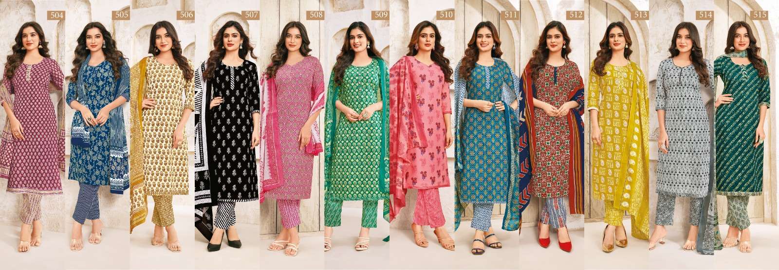 Mcm Lifestyle Vol-5 – Kurti Pant With Dupatta - Wholesale Catalog