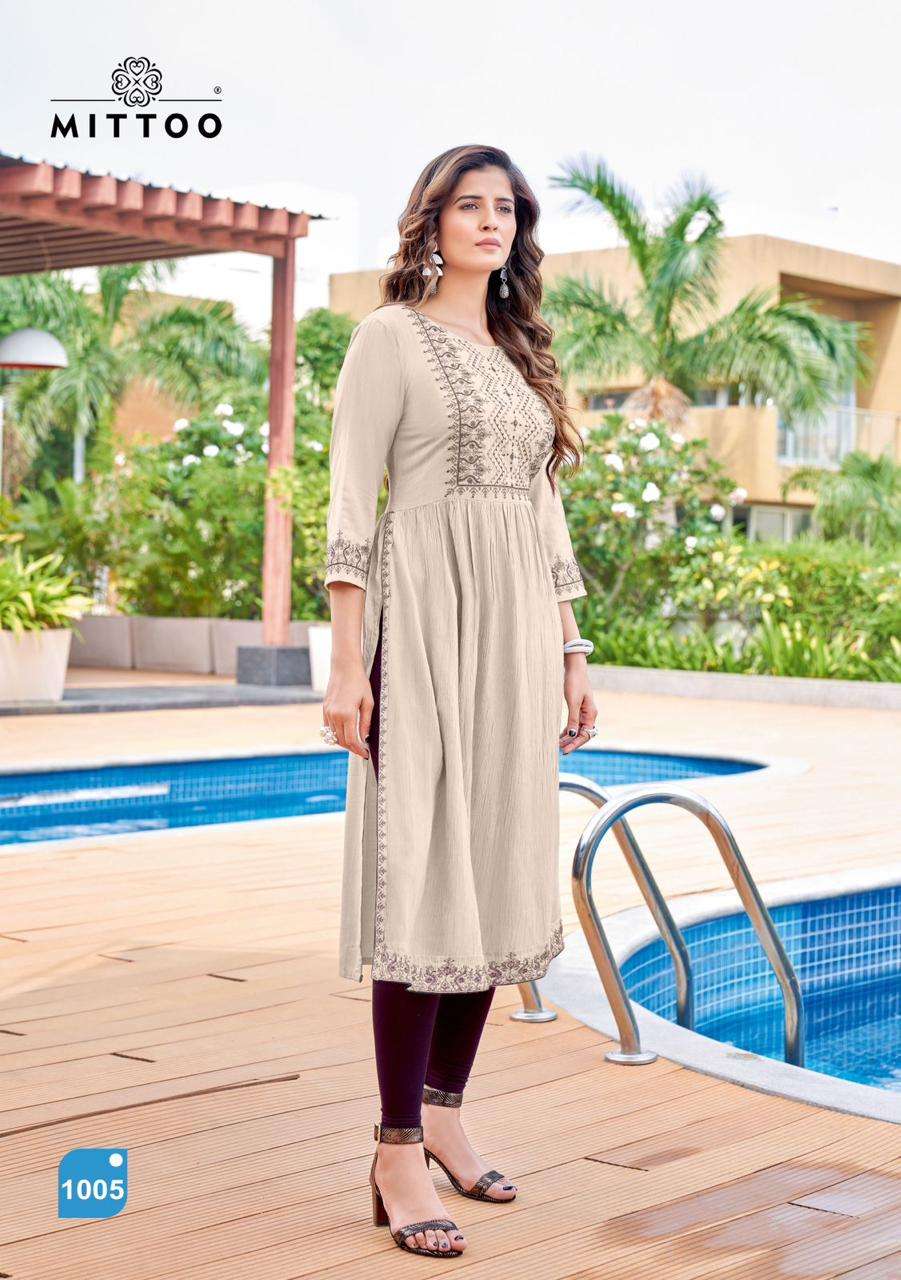 MITTOO SARGAM Kurti Wholesale catalog