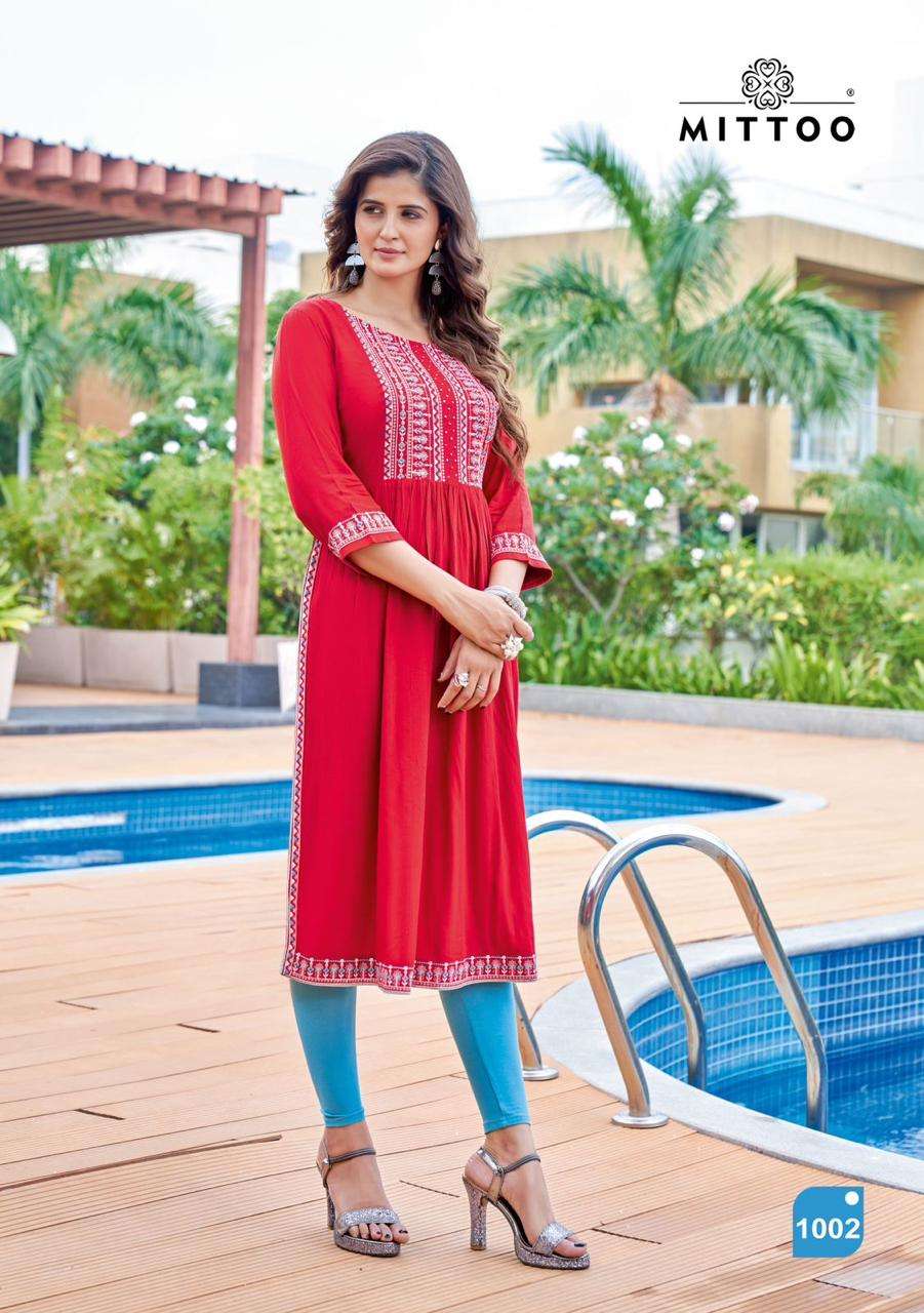 MITTOO SARGAM Kurti Wholesale catalog