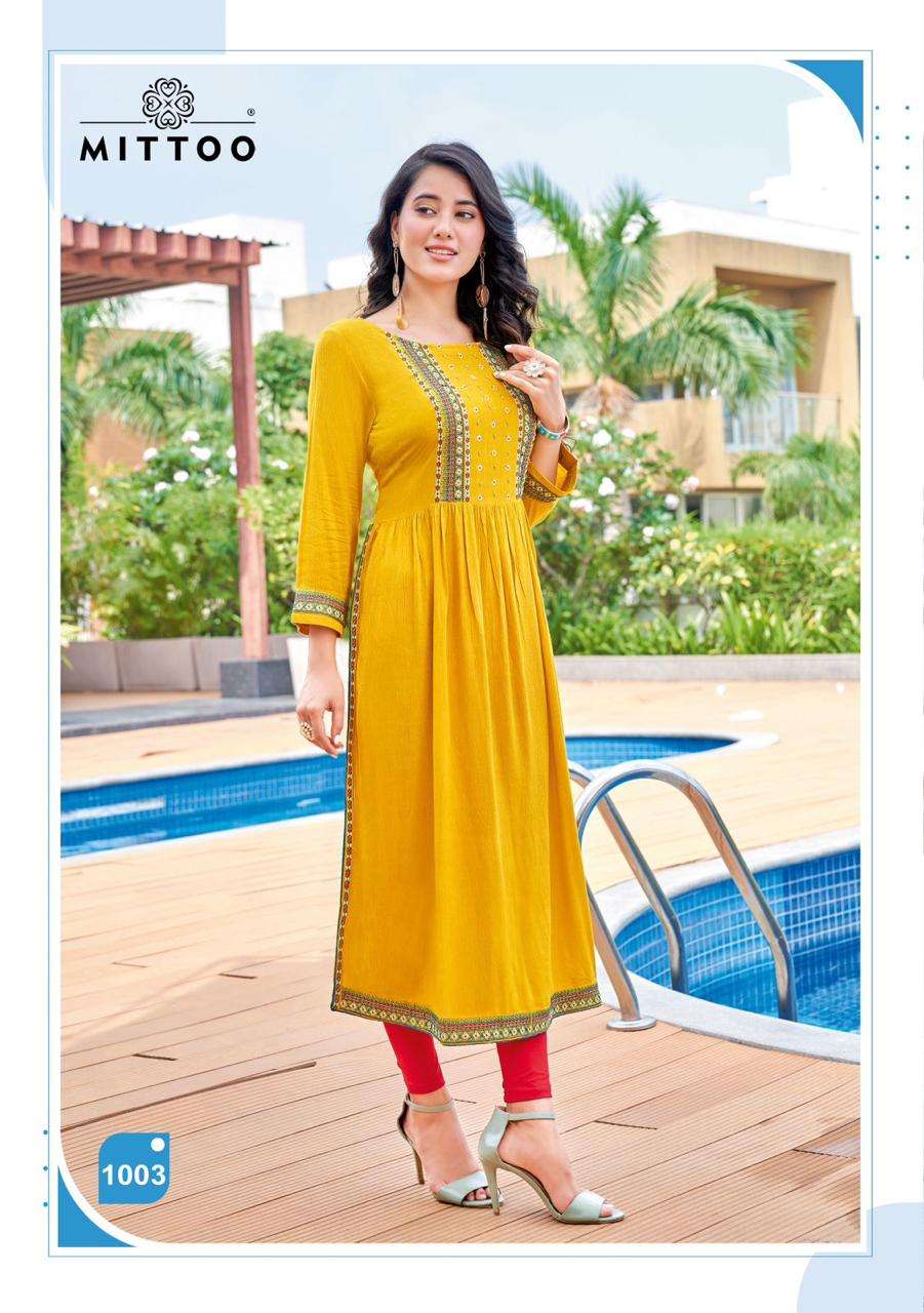 MITTOO SARGAM Kurti Wholesale catalog