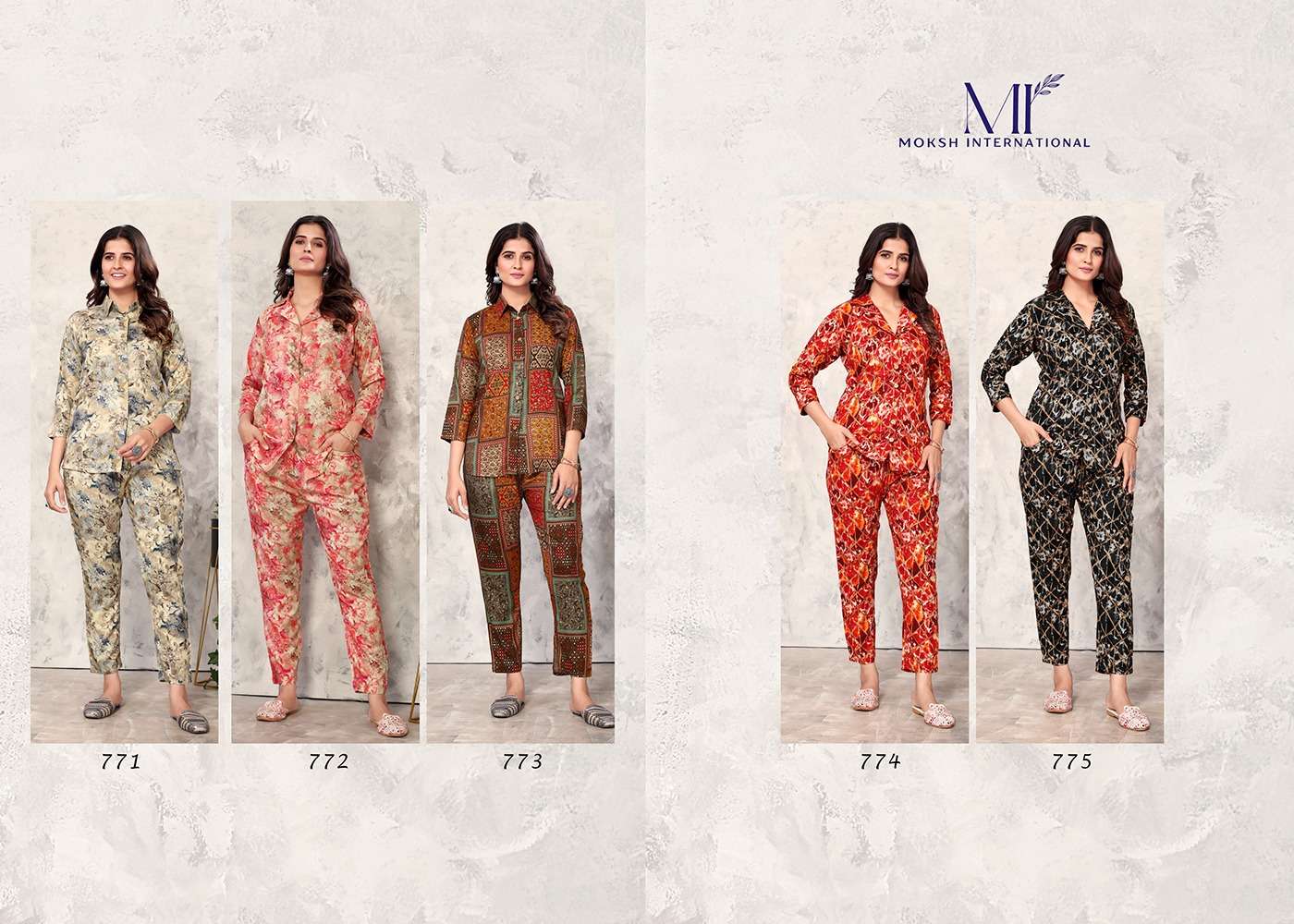 Moksh International Co-ord Set Vol-1 Kurti Wholesale catalog