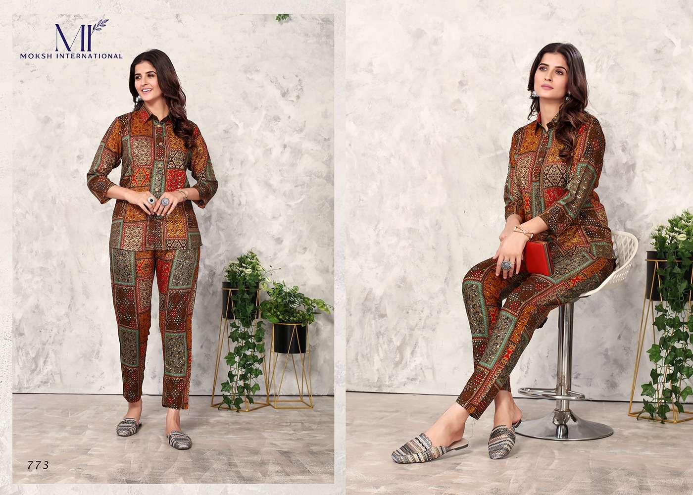 Moksh International Co-ord Set Vol-1 Kurti Wholesale catalog