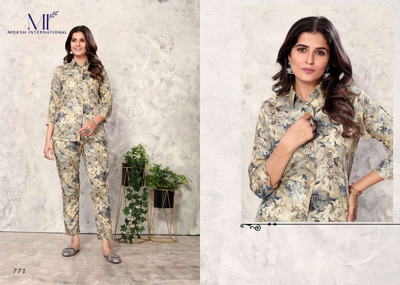 Moksh International Co-ord Set Vol-1 Kurti Wholesale catalog