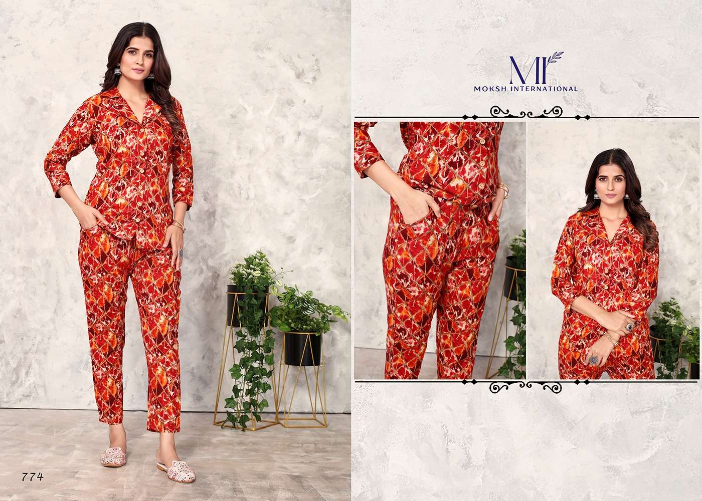 Moksh International Co-ord Set Vol-1 Kurti Wholesale catalog