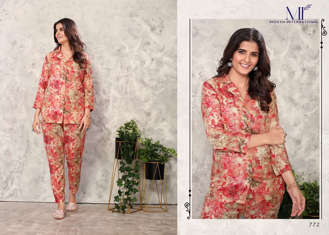 Moksh International Co-ord Set Vol-1 Kurti Wholesale catalog