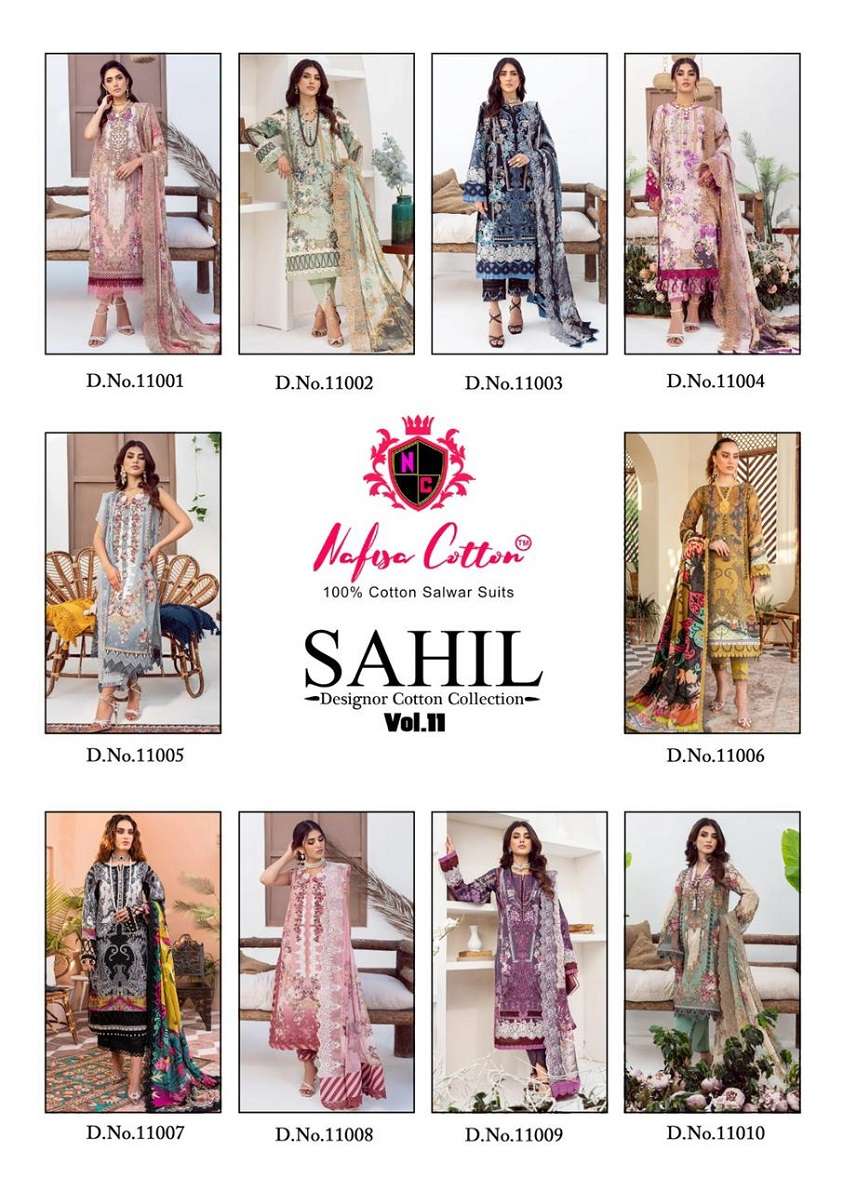 Nafisa Sahil Vol-11 – Dress Material