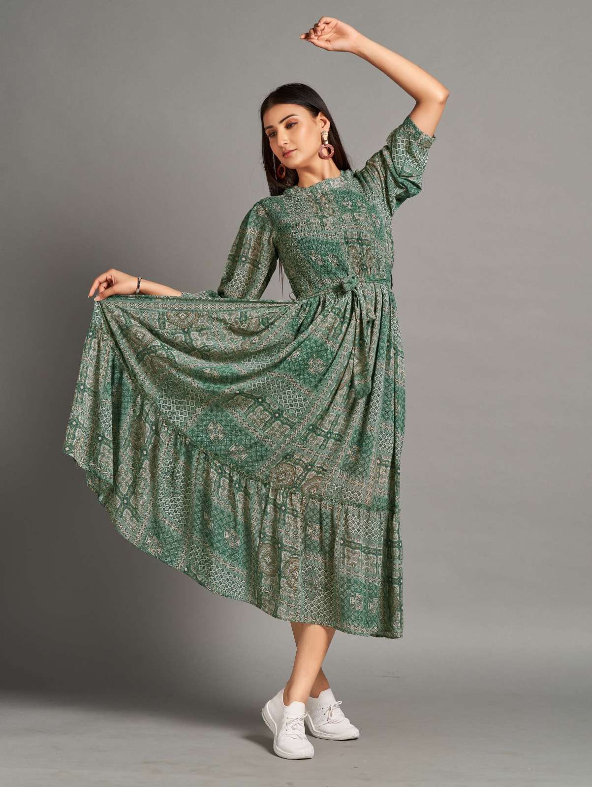 New Lunch Jorjet Gown Kurti Wholesale catalog