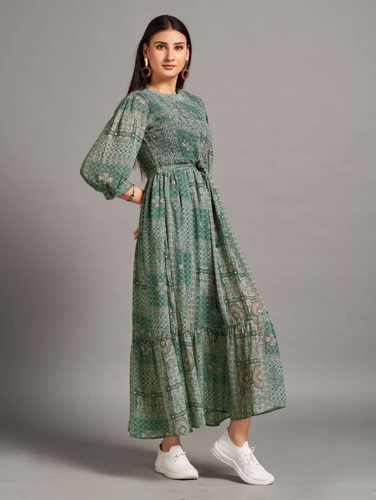 New Lunch Jorjet Gown Kurti Wholesale catalog
