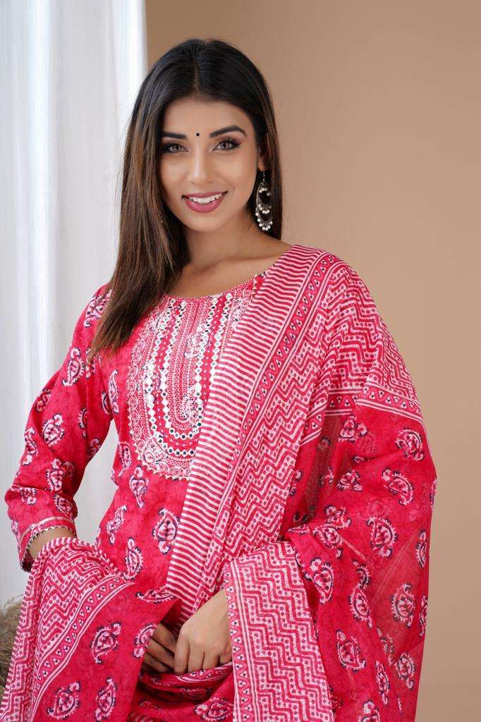 New Lunch Vol - 4 COTTON 60:60 KURTI Wholesale catalog