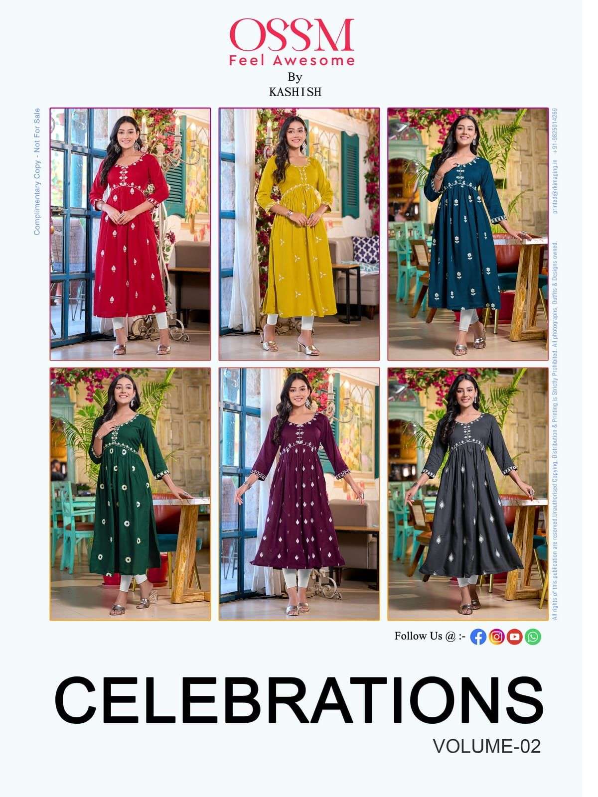 OSSM CELEBRATIONS VOL 02ALIA Style Kurti Wholesale catalog