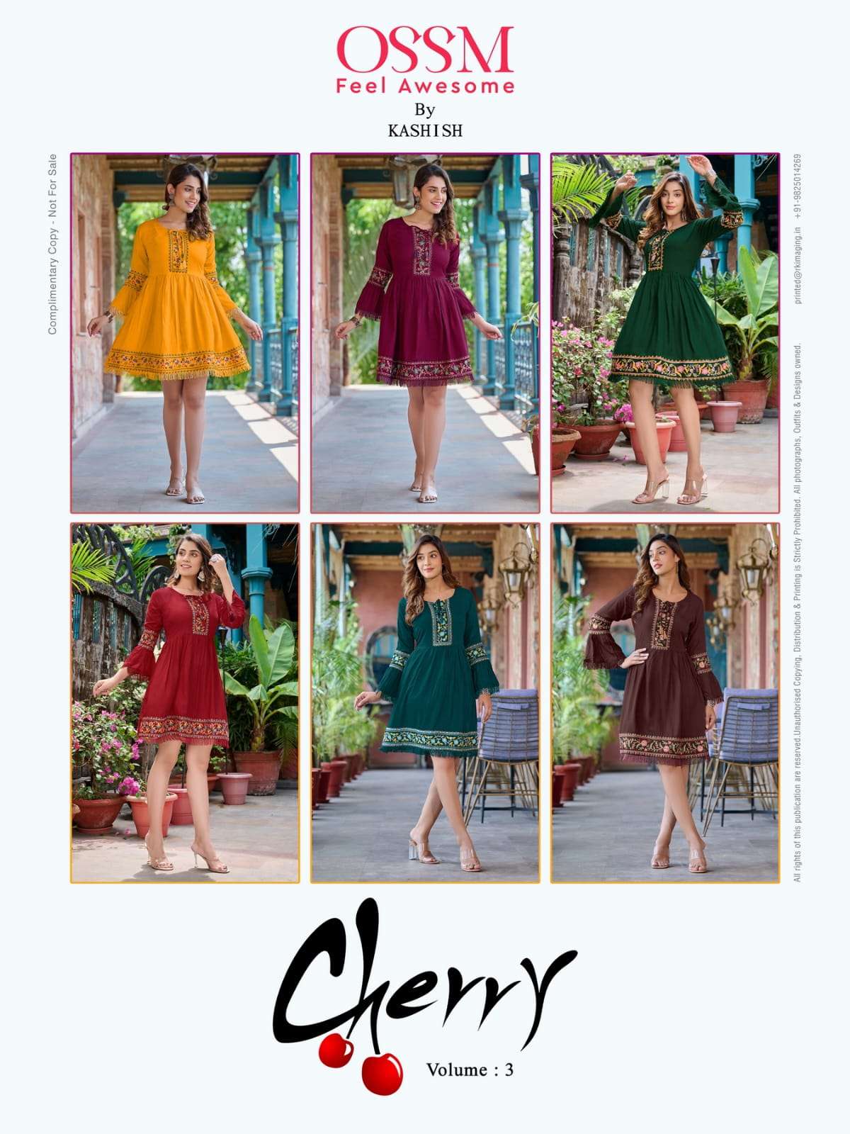 OSSM Cherry Vol 03 Fancy Shorties Kurti Wholesale catalog