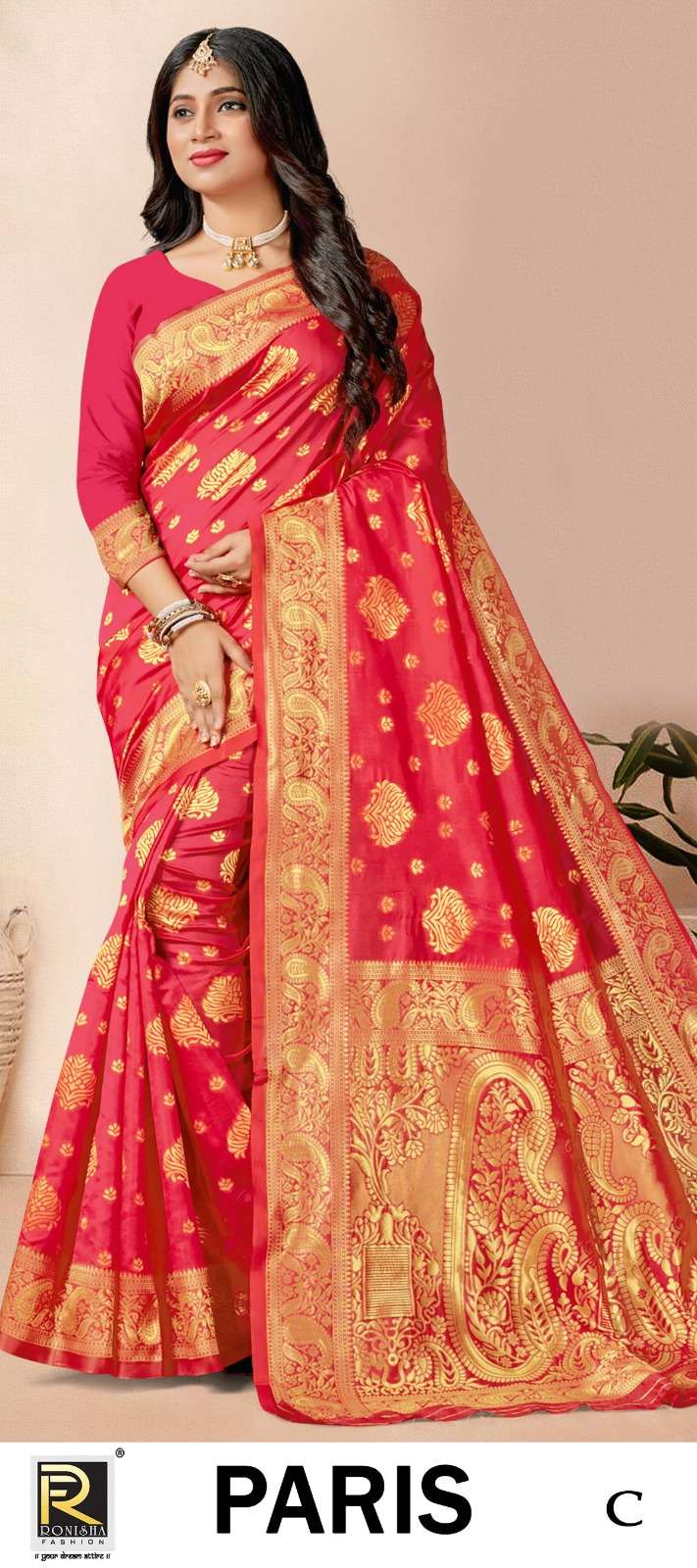 PARIS  BY RONISHA SAREE SILK FABRICS SUPER HIT COLLECTION 