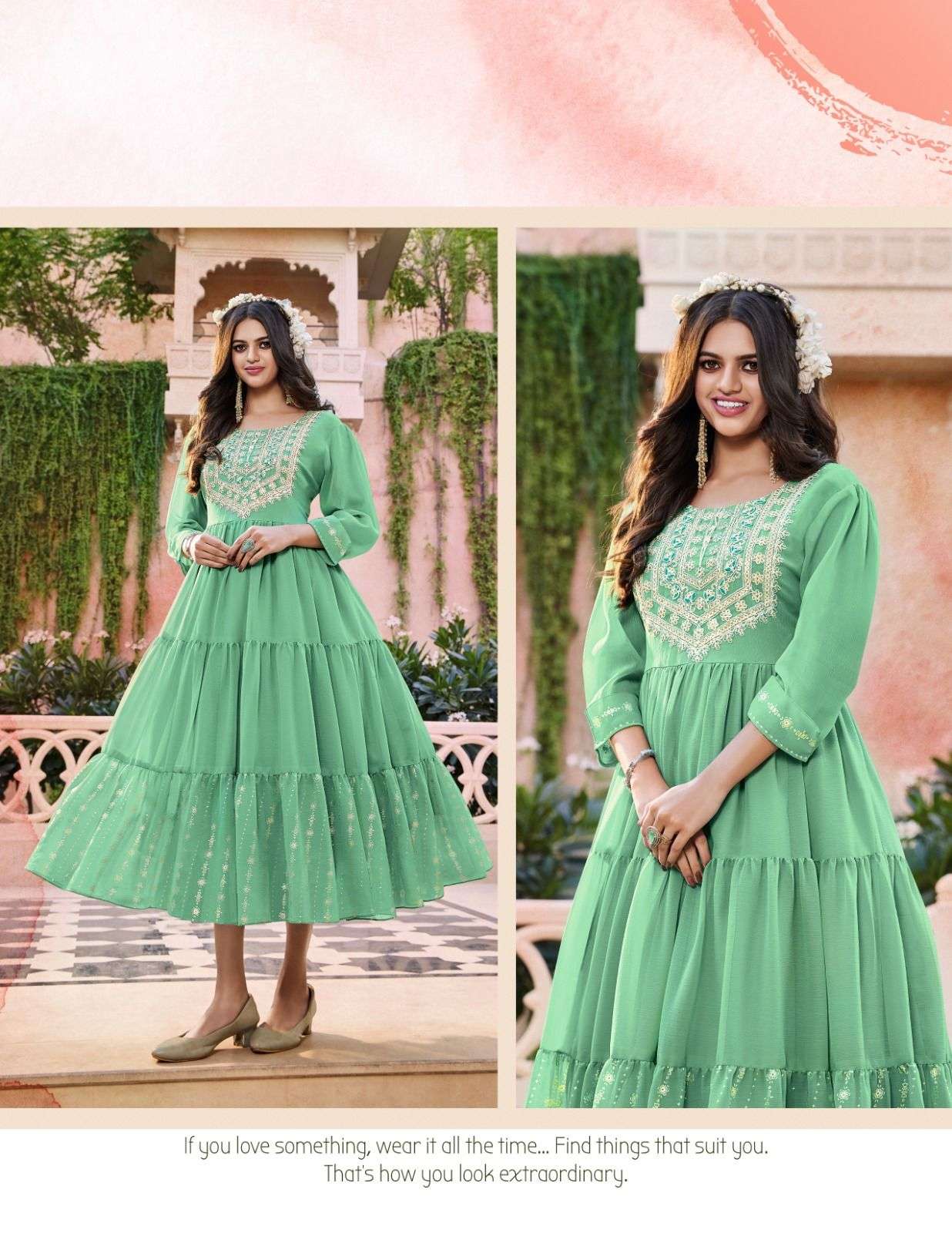 PASSION TREE FlAIR GLORY VOL-1 Gown Kurti Wholesale catalog