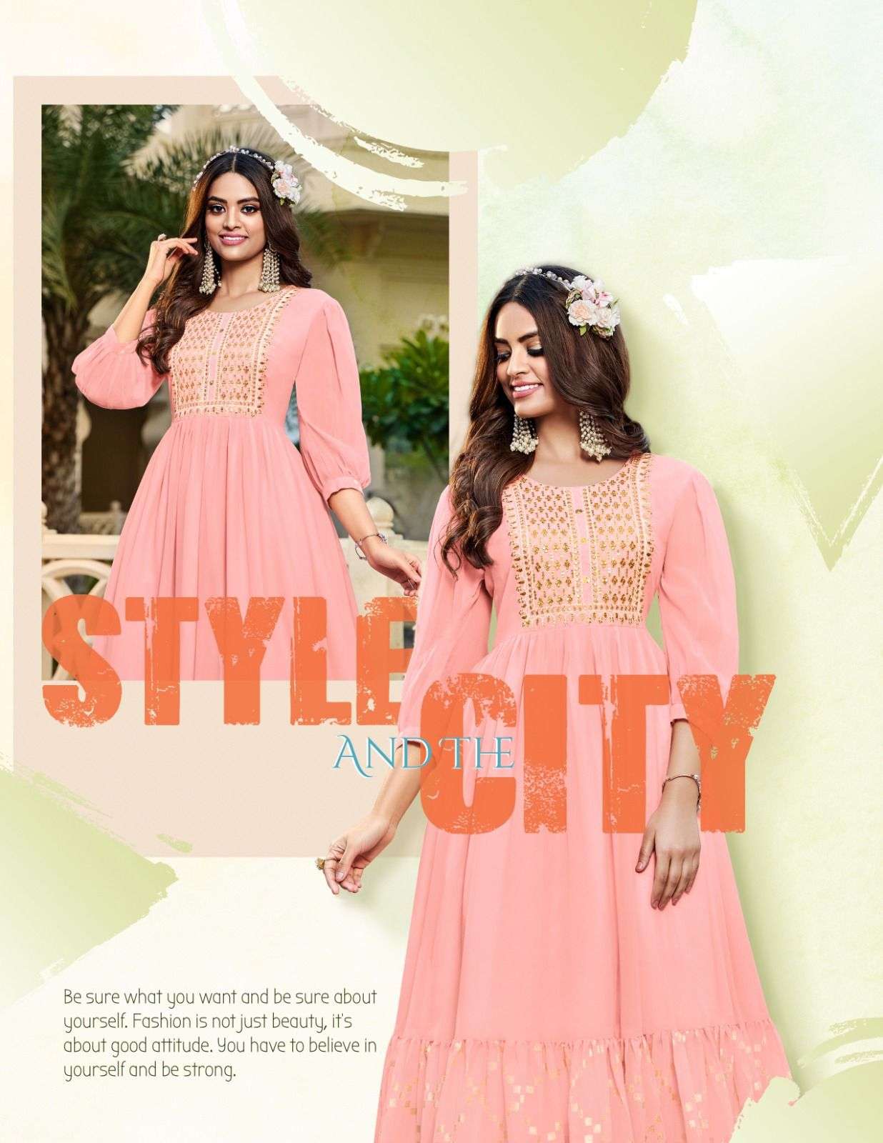 PASSION TREE FlAIR GLORY VOL-1 Gown Kurti Wholesale catalog