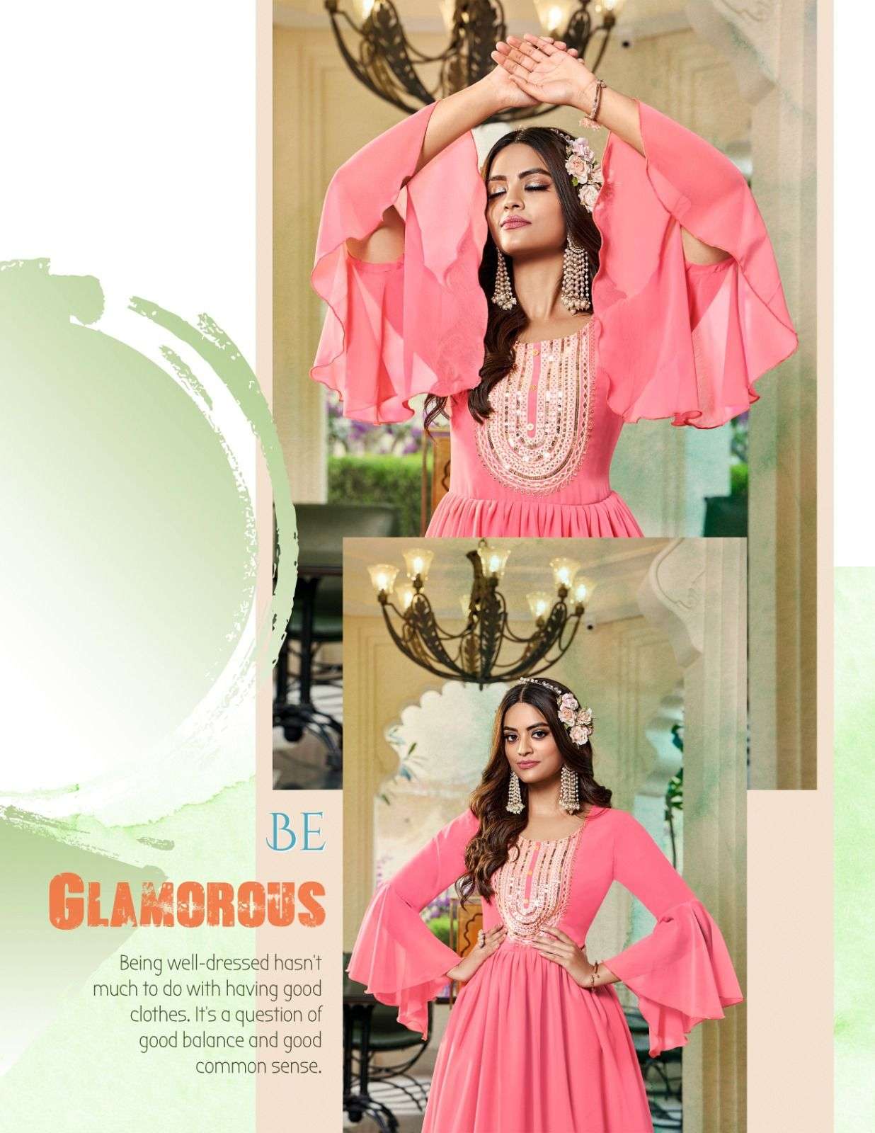 PASSION TREE FlAIR GLORY VOL-1 Gown Kurti Wholesale catalog
