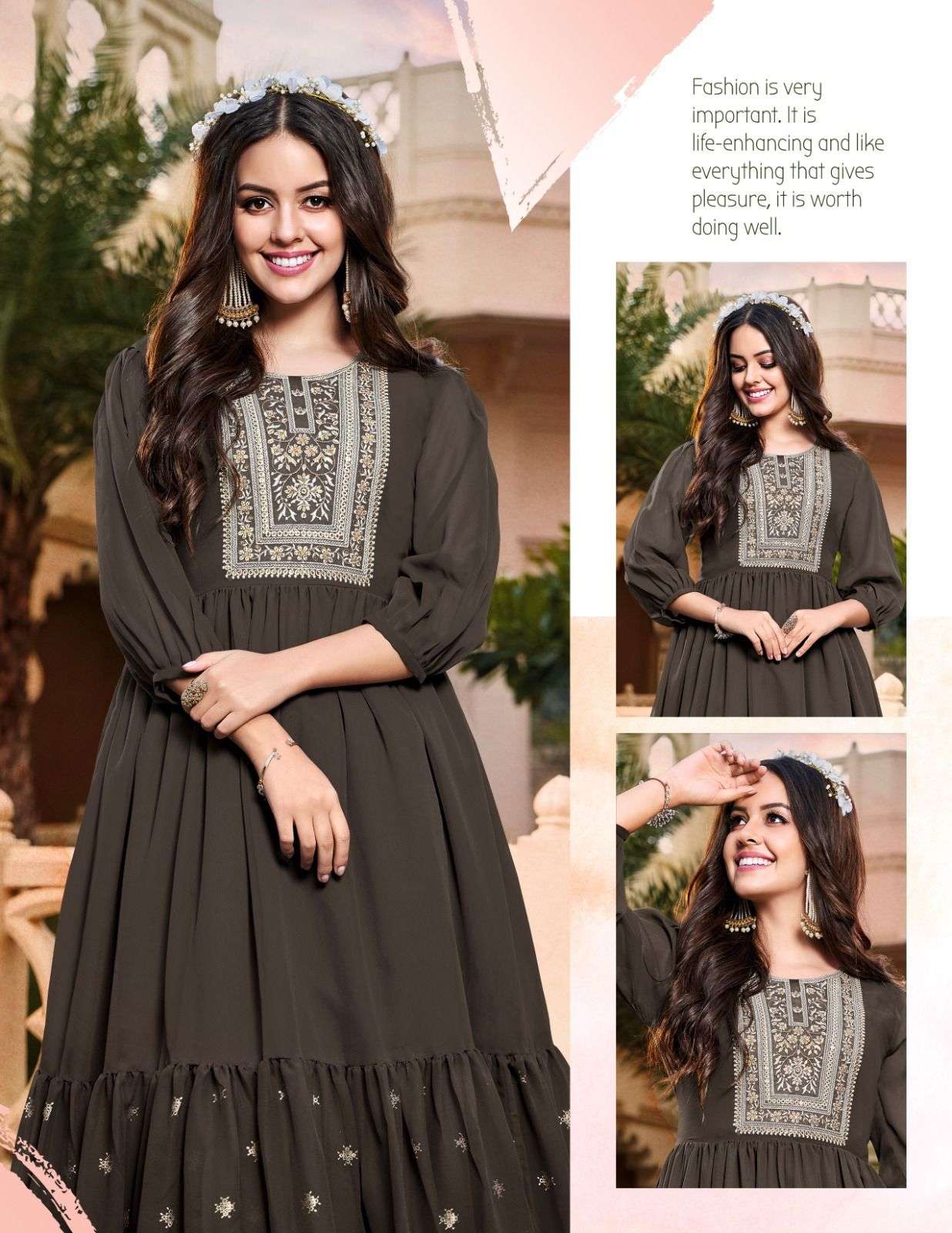 PASSION TREE FlAIR GLORY VOL-1 Gown Kurti Wholesale catalog