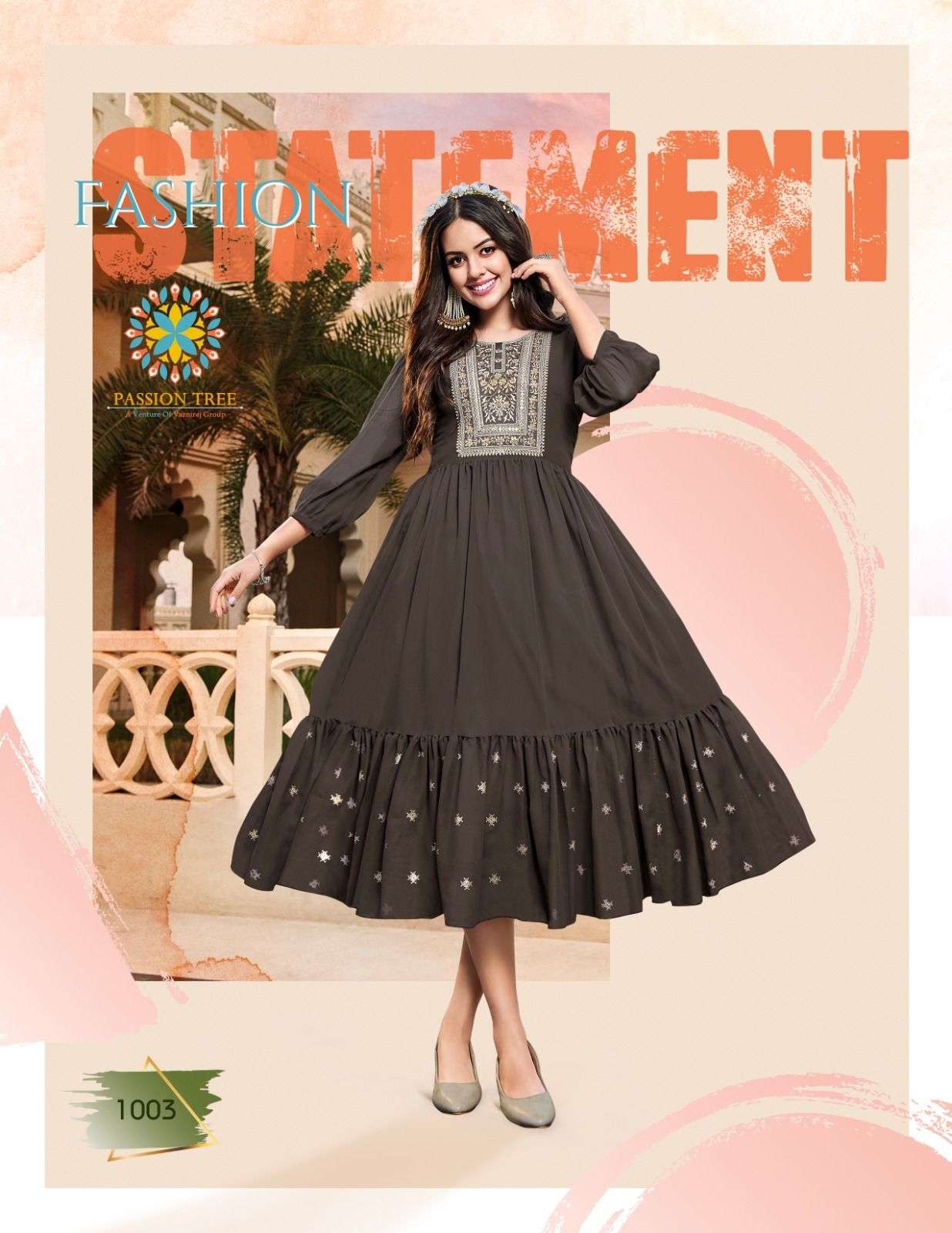 PASSION TREE FlAIR GLORY VOL-1 Gown Kurti Wholesale catalog