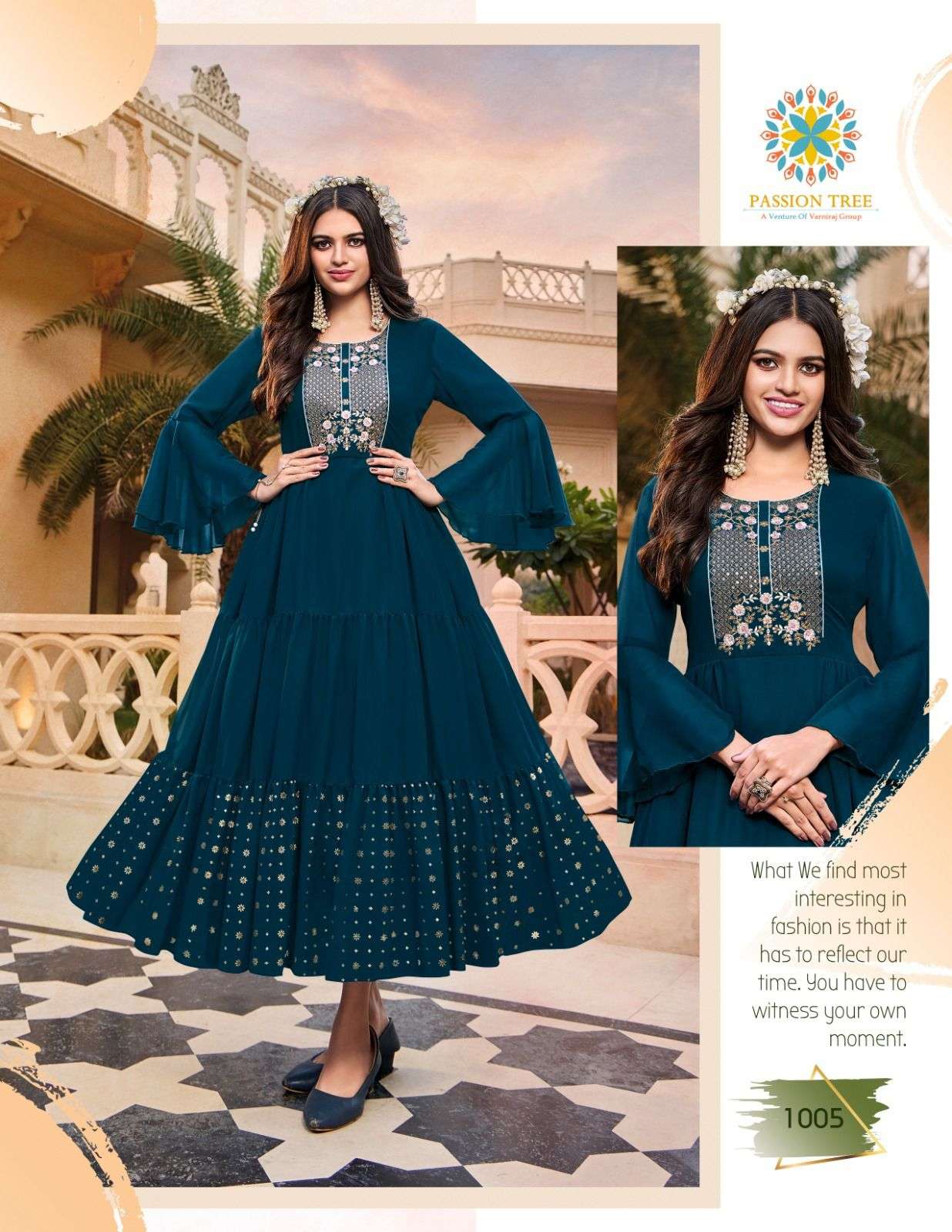PASSION TREE FlAIR GLORY VOL-1 Gown Kurti Wholesale catalog