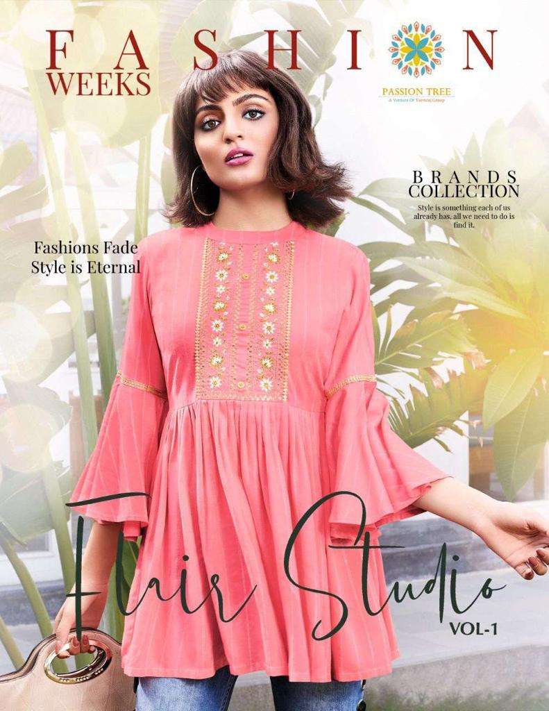 PASSION TREE FlAIR STUDIO VOL.4 TUNIC TOPS KURTI WHOLESALE CATALOG