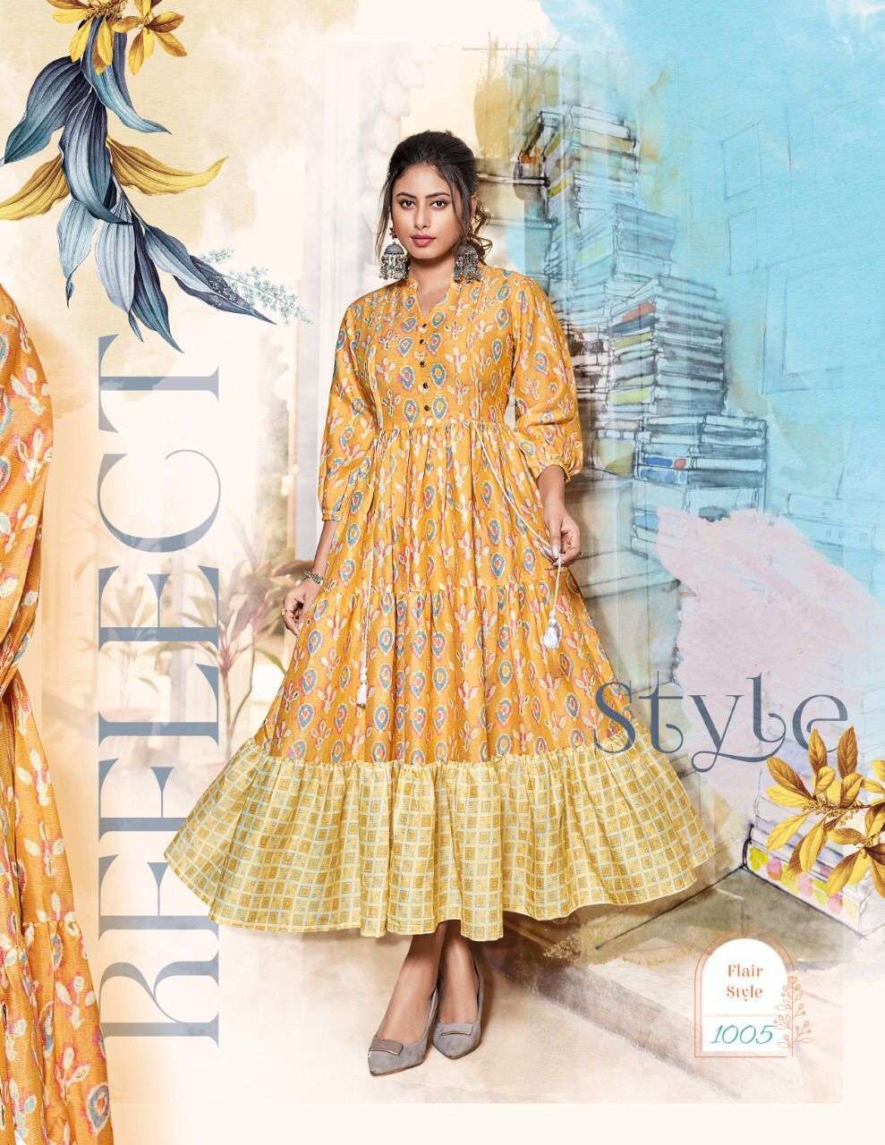 Passion Tree Flair Style Vol 1 Gown Kurti Wholesale catalog
