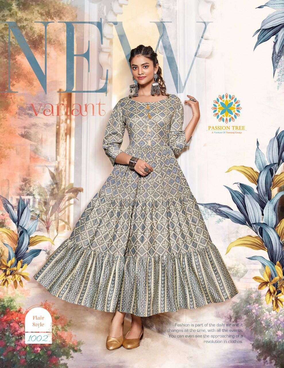 Passion Tree Flair Style Vol 1 Gown Kurti Wholesale catalog