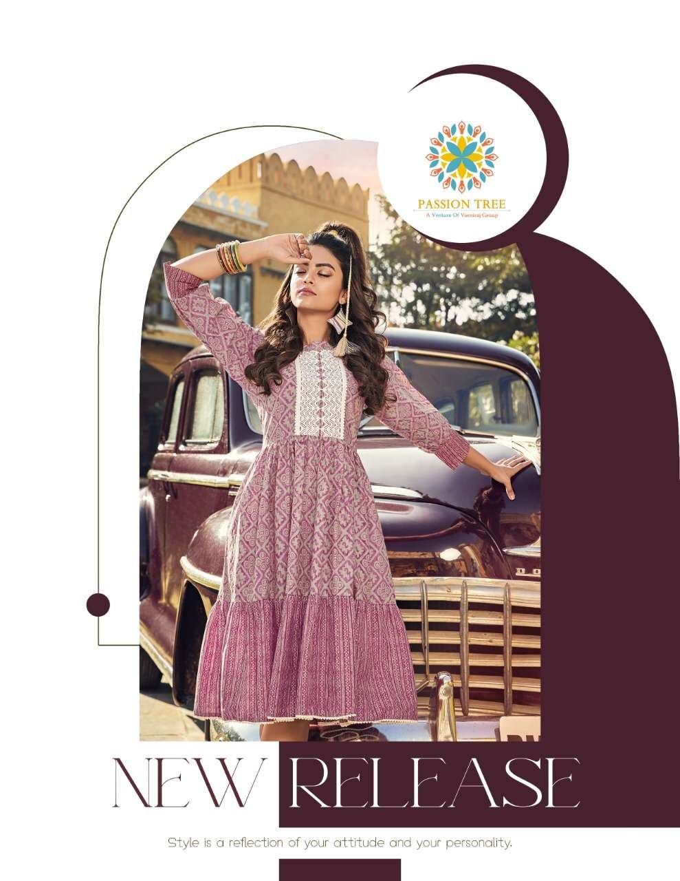 PASSION TREE FlAIR TALK VOL.2 TUNIC TOPS KURTI WHOLESALE CATALOG