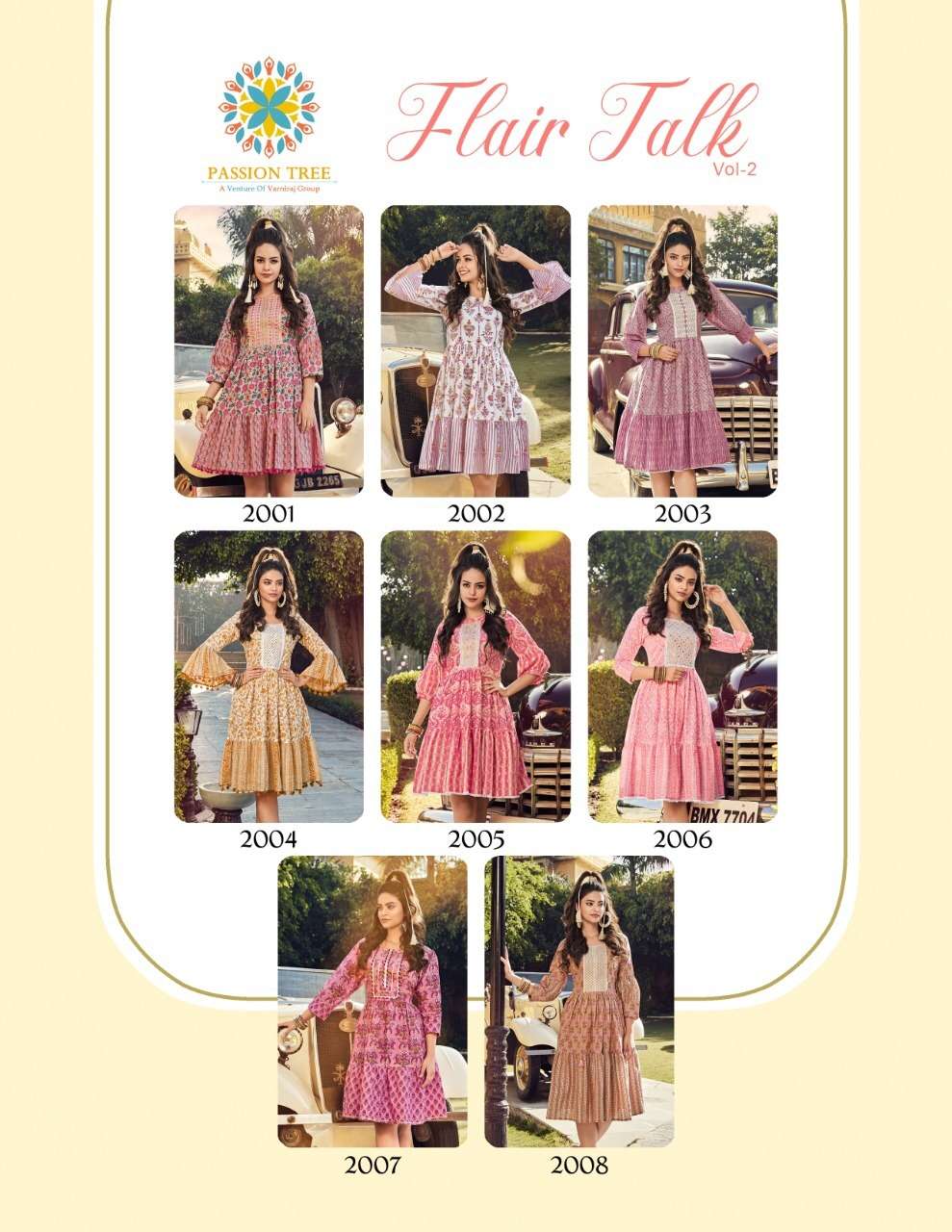 PASSION TREE FlAIR TALK VOL.2 TUNIC TOPS KURTI WHOLESALE CATALOG