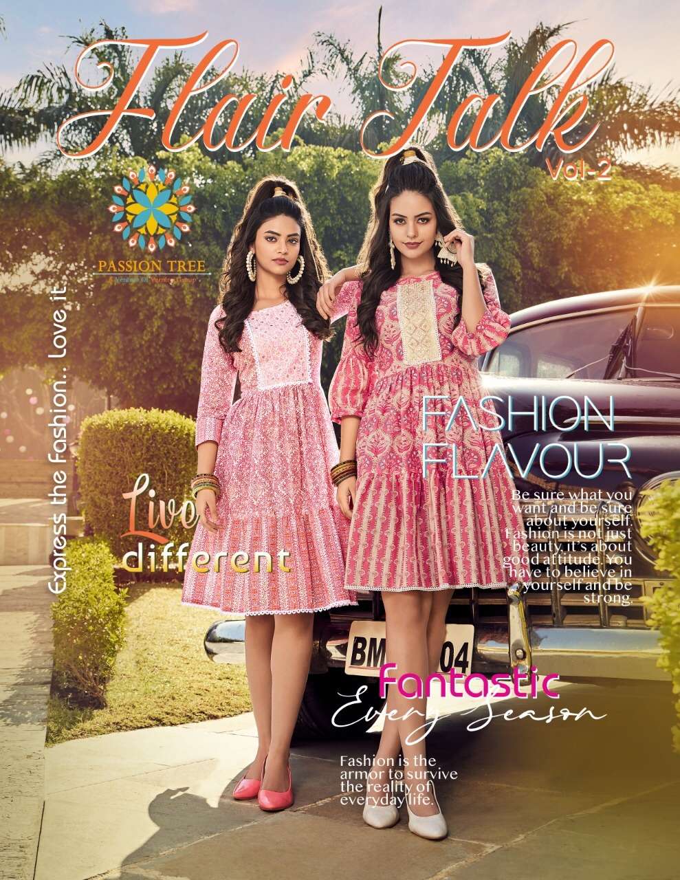 PASSION TREE FlAIR TALK VOL.2 TUNIC TOPS KURTI WHOLESALE CATALOG