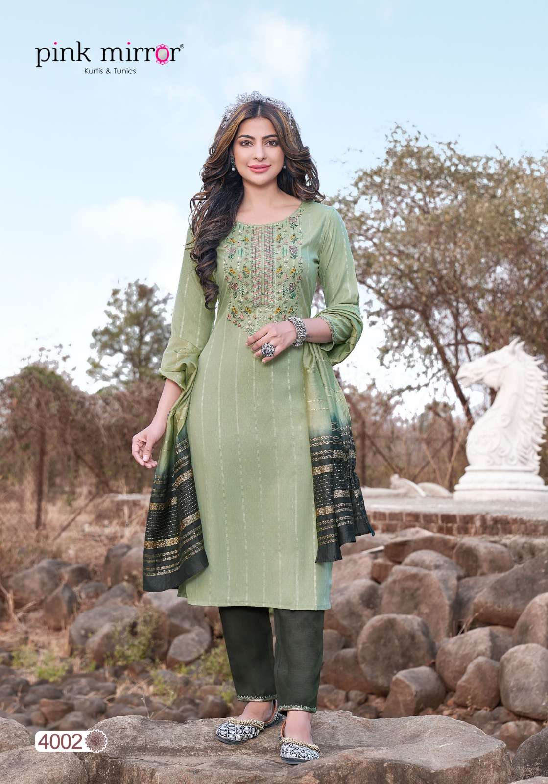 PINK MIRROR MOMENT Kurti Wholesale catalog