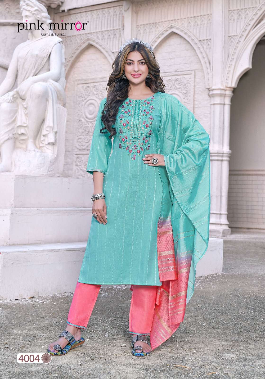 PINK MIRROR MOMENT Kurti Wholesale catalog