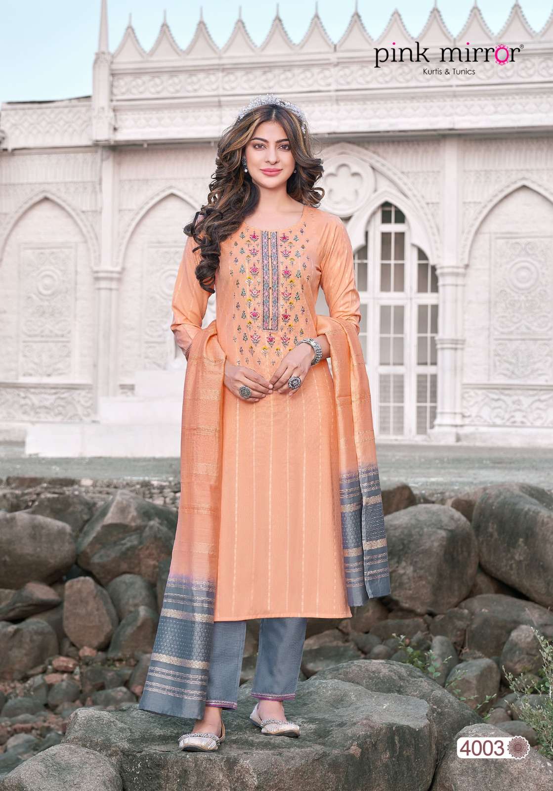 PINK MIRROR MOMENT Kurti Wholesale catalog