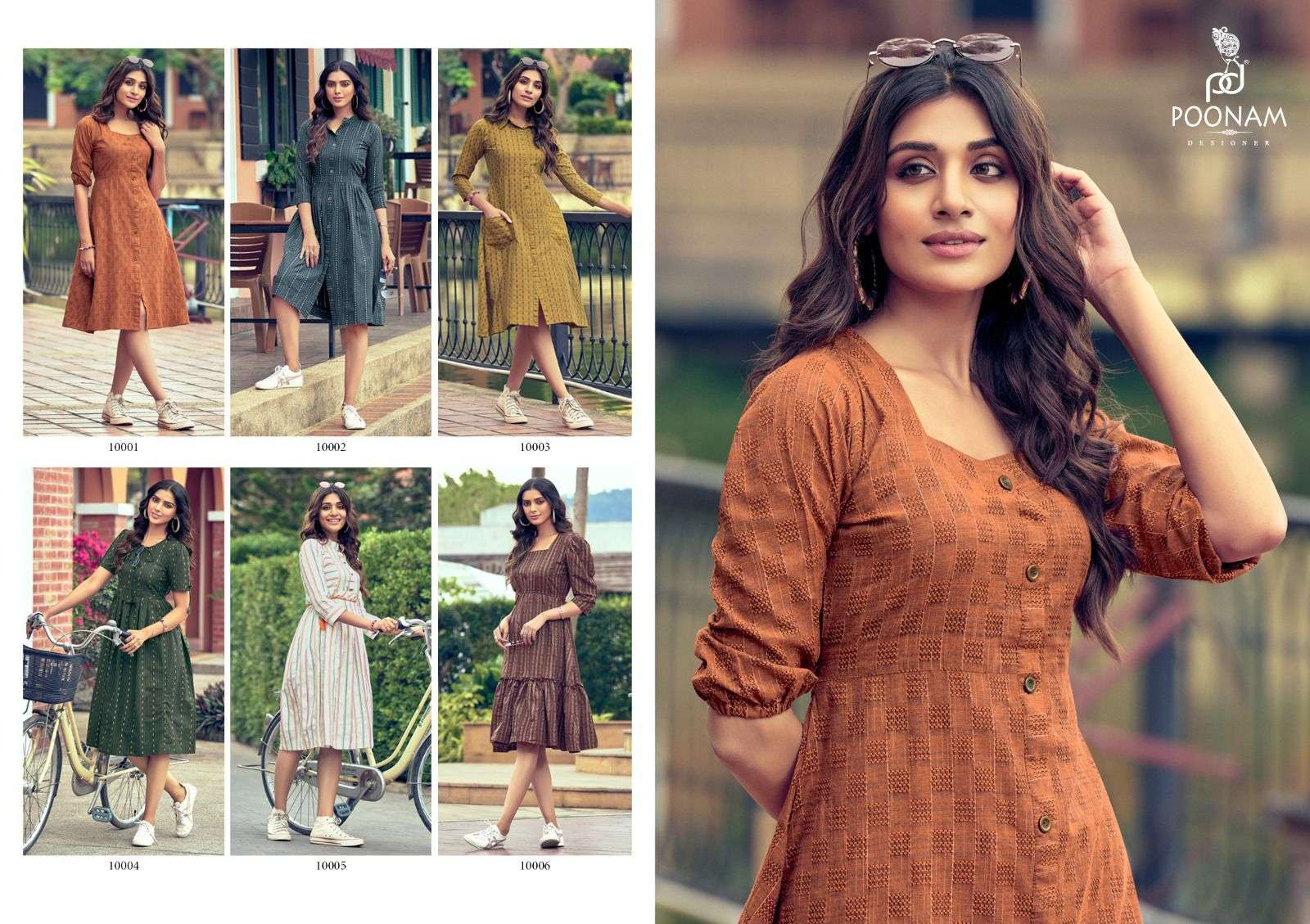 POONAM DESIGNER Stella Cotton Kurti Wholesale catalog