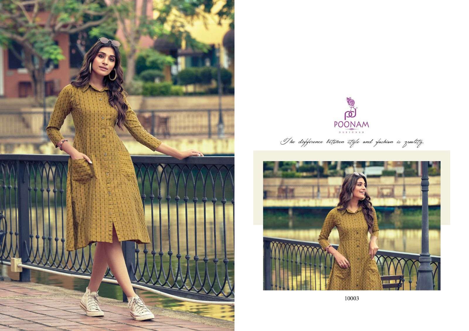 POONAM DESIGNER Stella Cotton Kurti Wholesale catalog